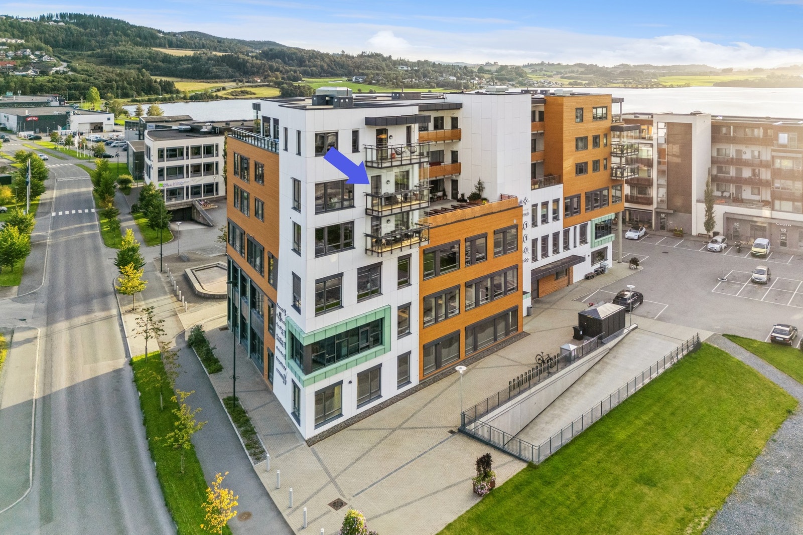 Leiligheten ligger i 5. etg. i siste byggetrinn på Moan Galleribilde