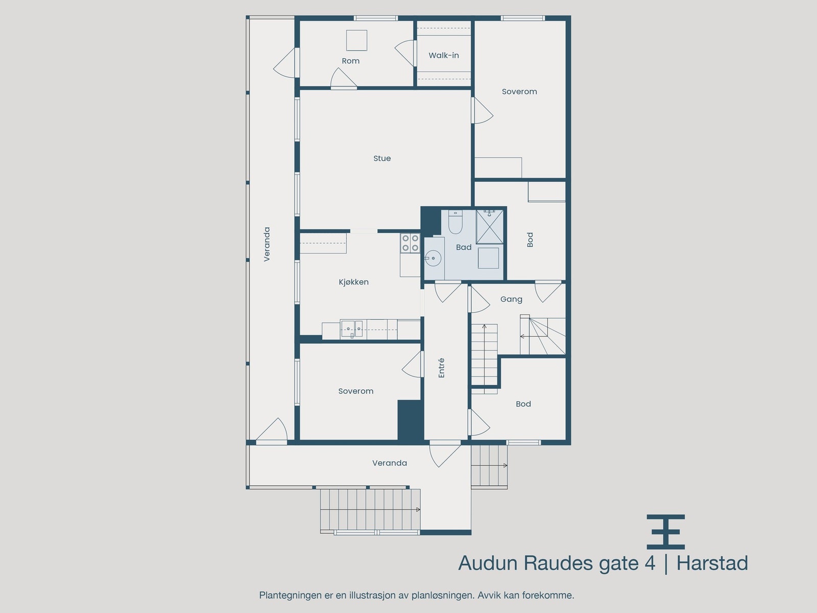 Plantegning 2. etasje Galleribilde