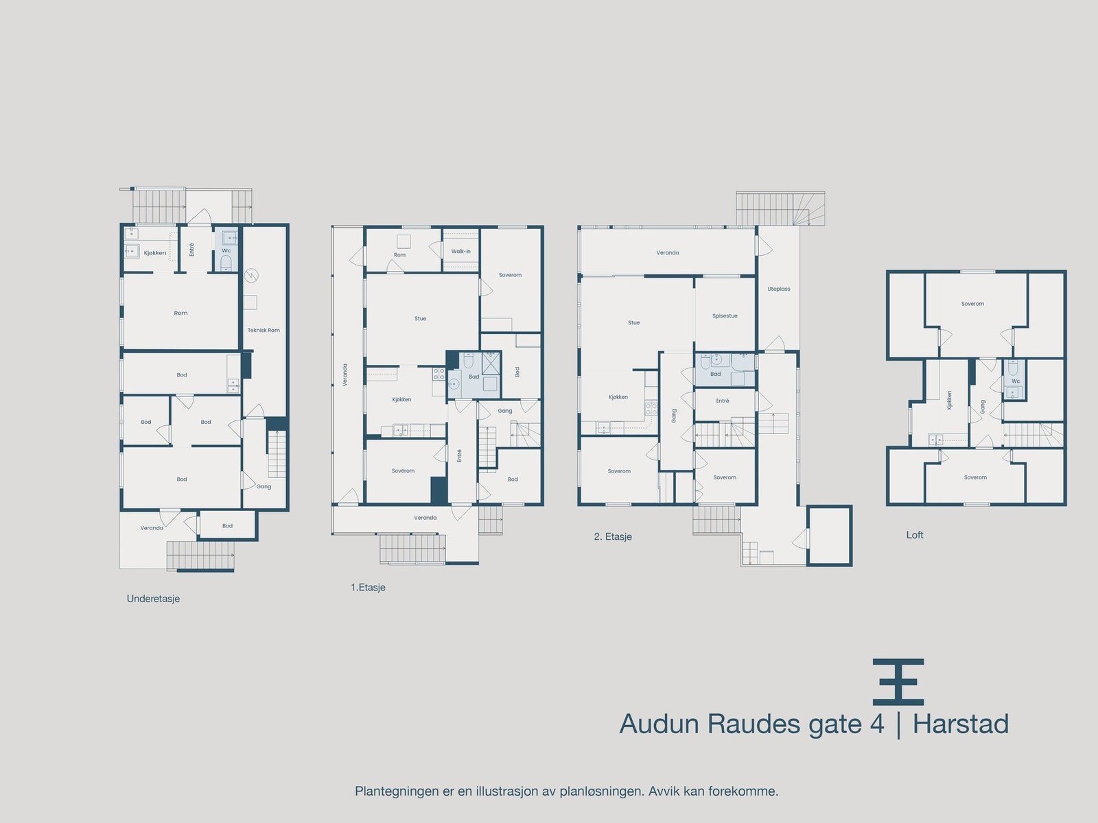 Plantegninger samlet Galleribilde