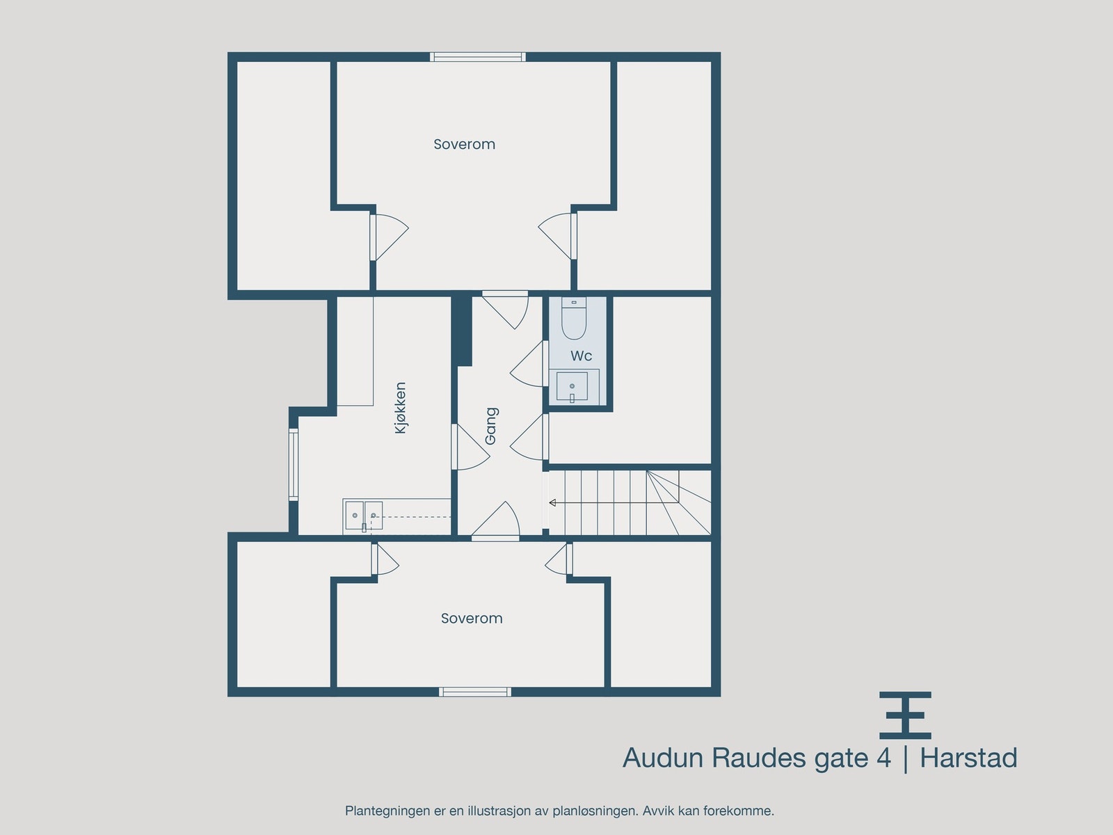 Plantegning loft Galleribilde