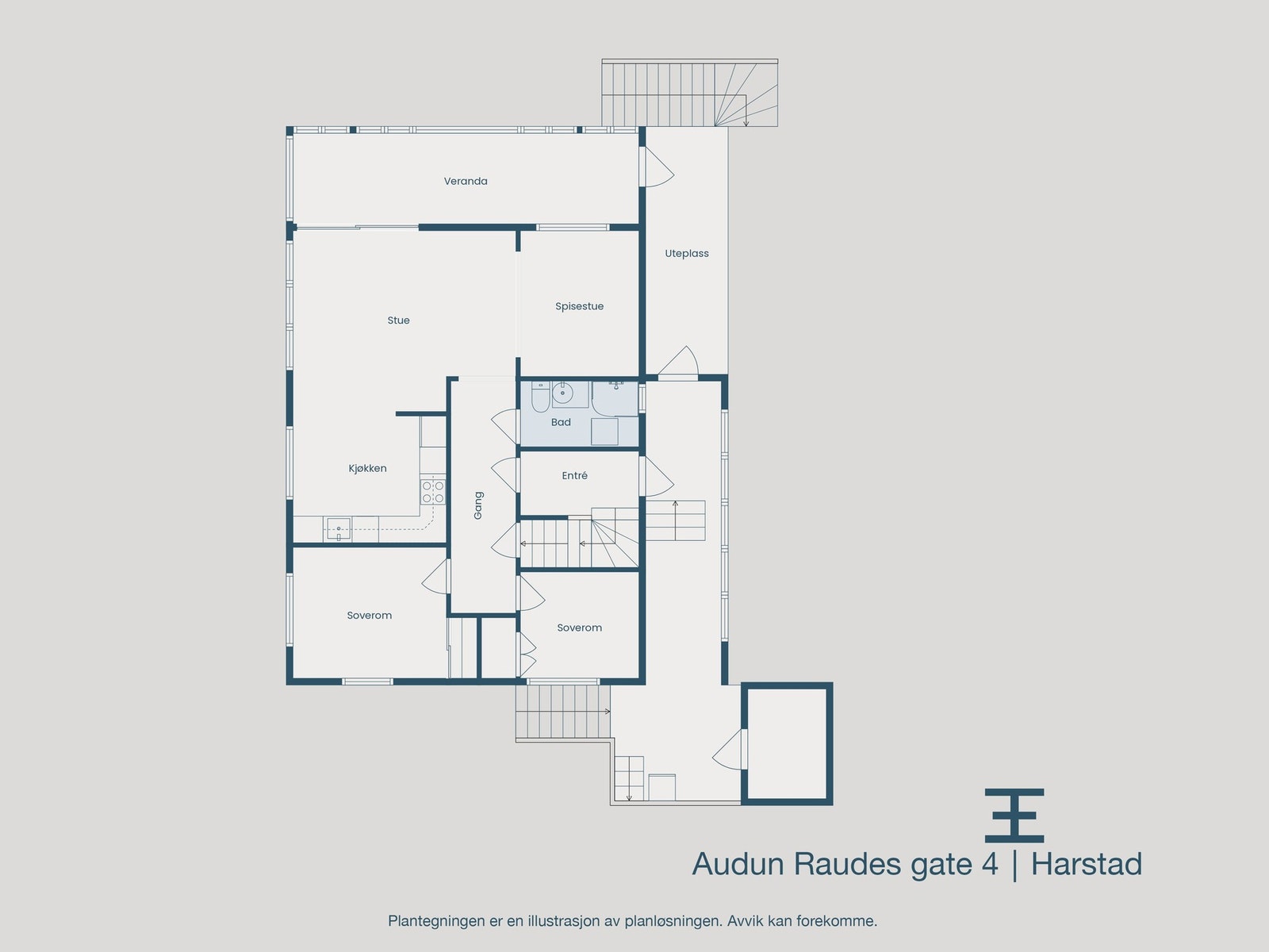 Plantegning 3. etasje Galleribilde