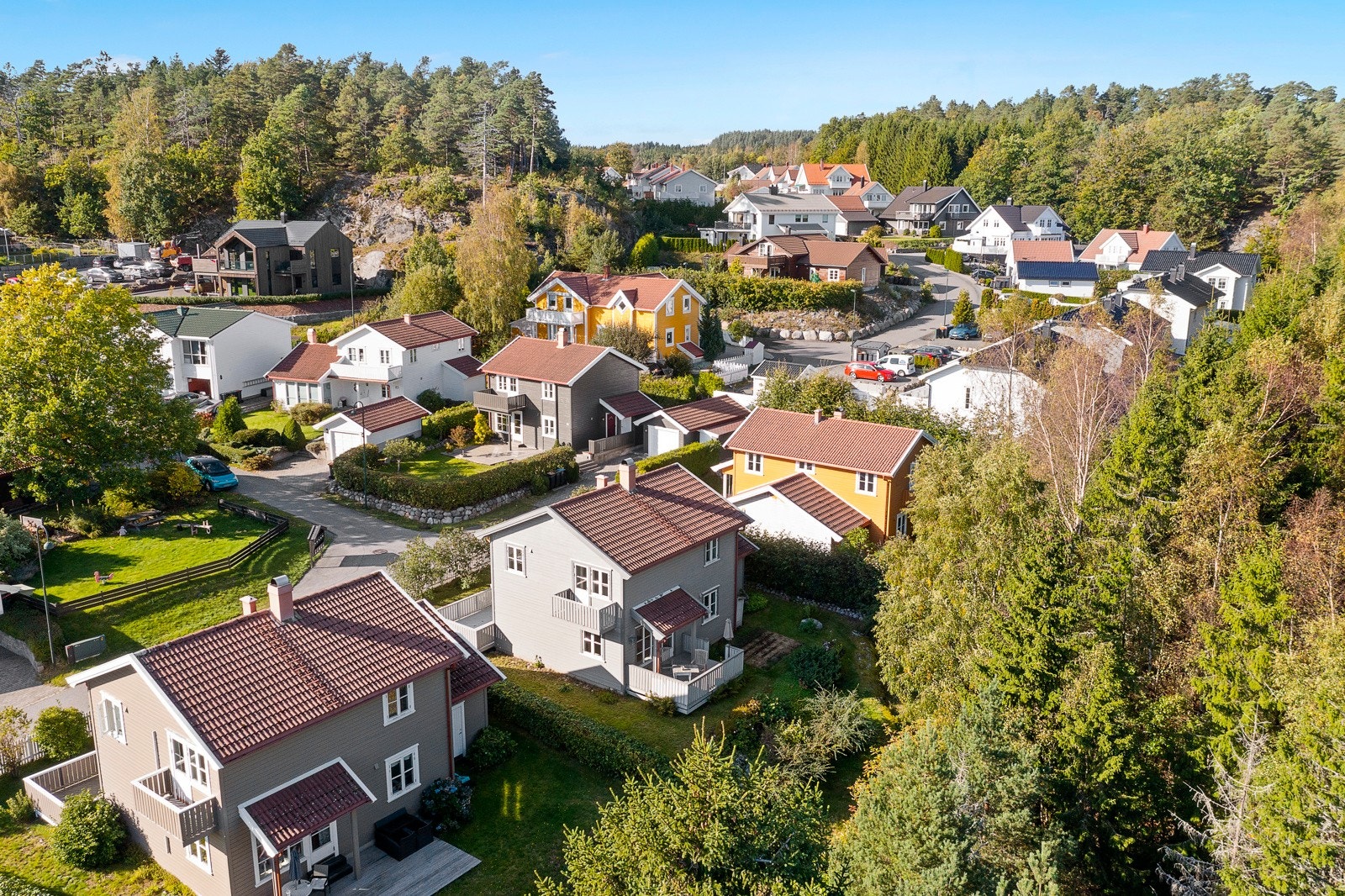 Området er utpreget barnevennlig og egner seg derfor godt for barnefamilier. Galleribilde