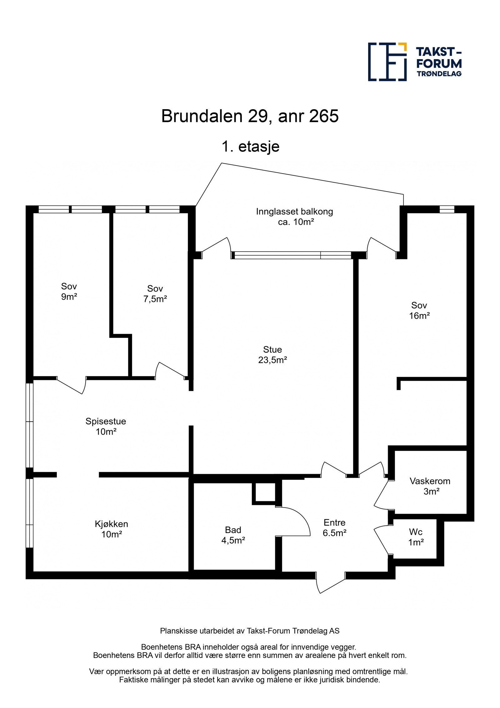 Planskisse 1. etasje. Galleribilde