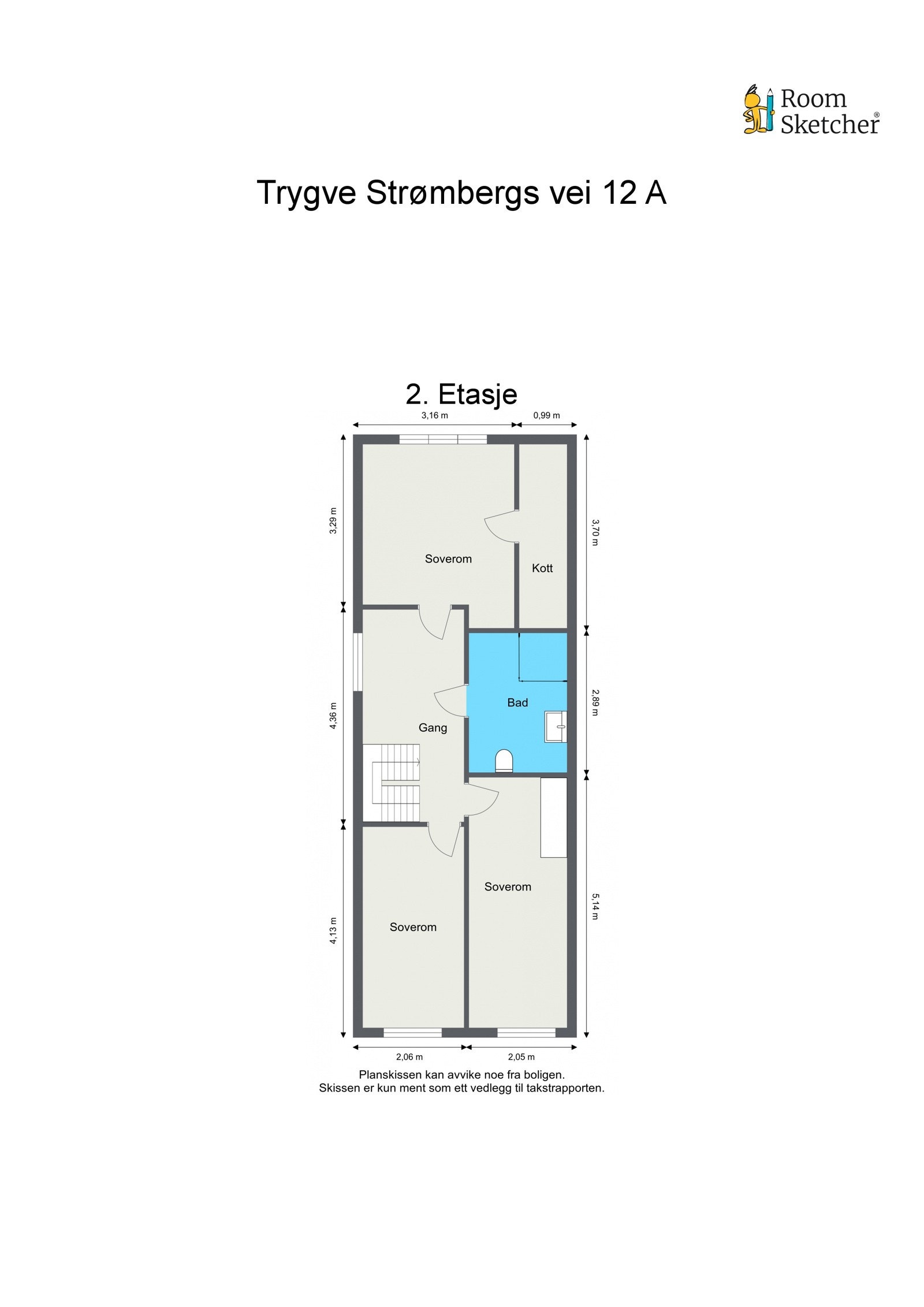 Planskisse 2. Etasje. Galleribilde