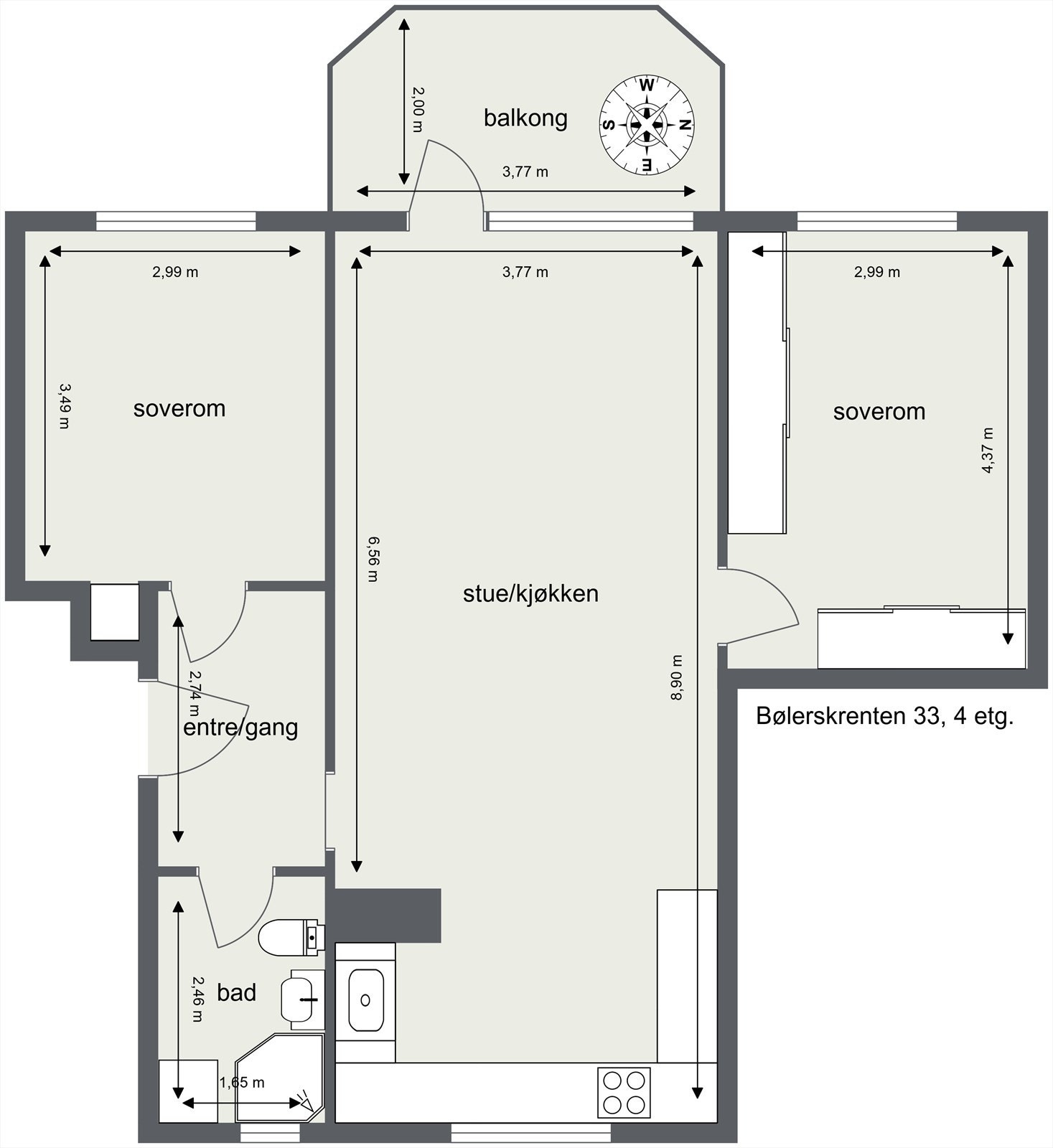 Plantegning Galleribilde