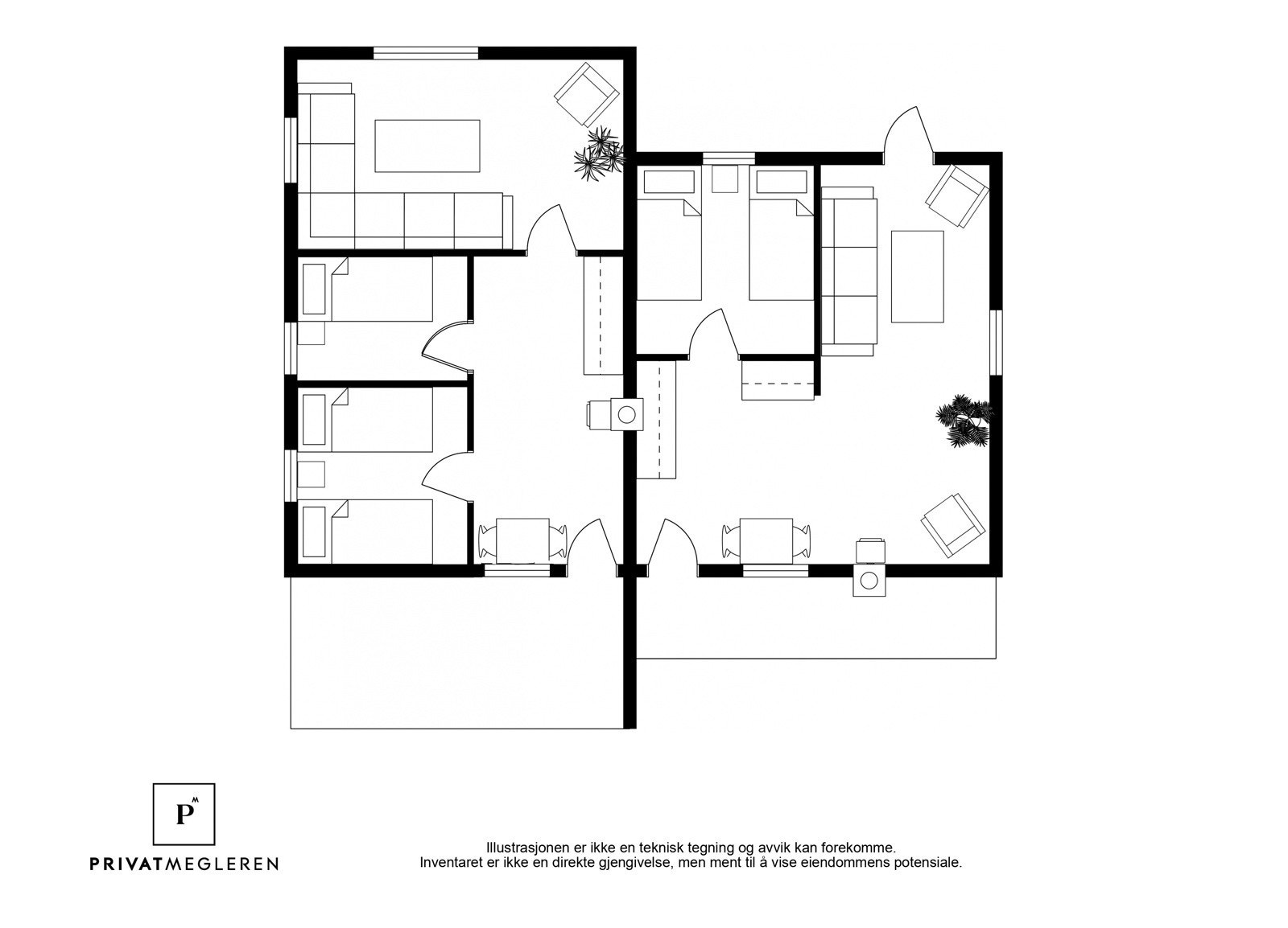 Eiendommen er presentert av PrivatMegleren Sarpsborg. Galleribilde