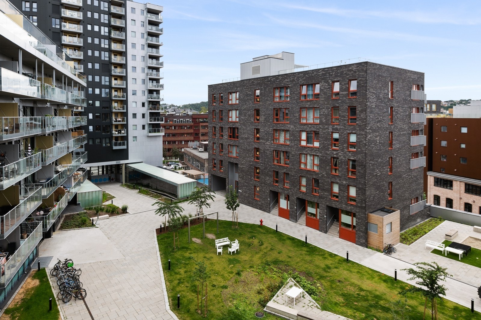 Flott utsikt over fellesområdene. Galleribilde