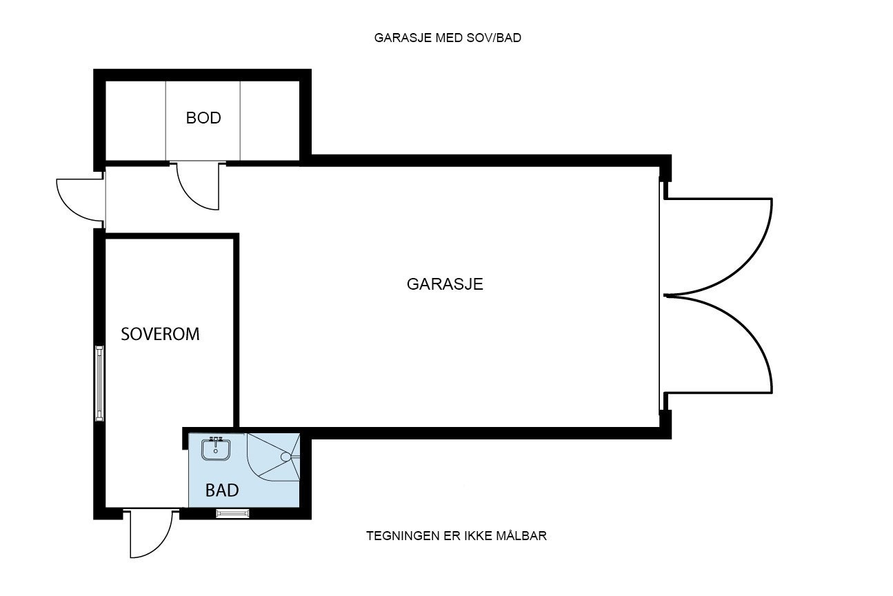 Plantegning 2D, garasje, anneks.jpg Galleribilde