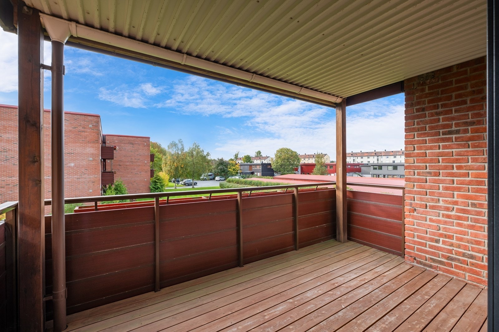 Skjermet veranda med overbygg. Galleribilde