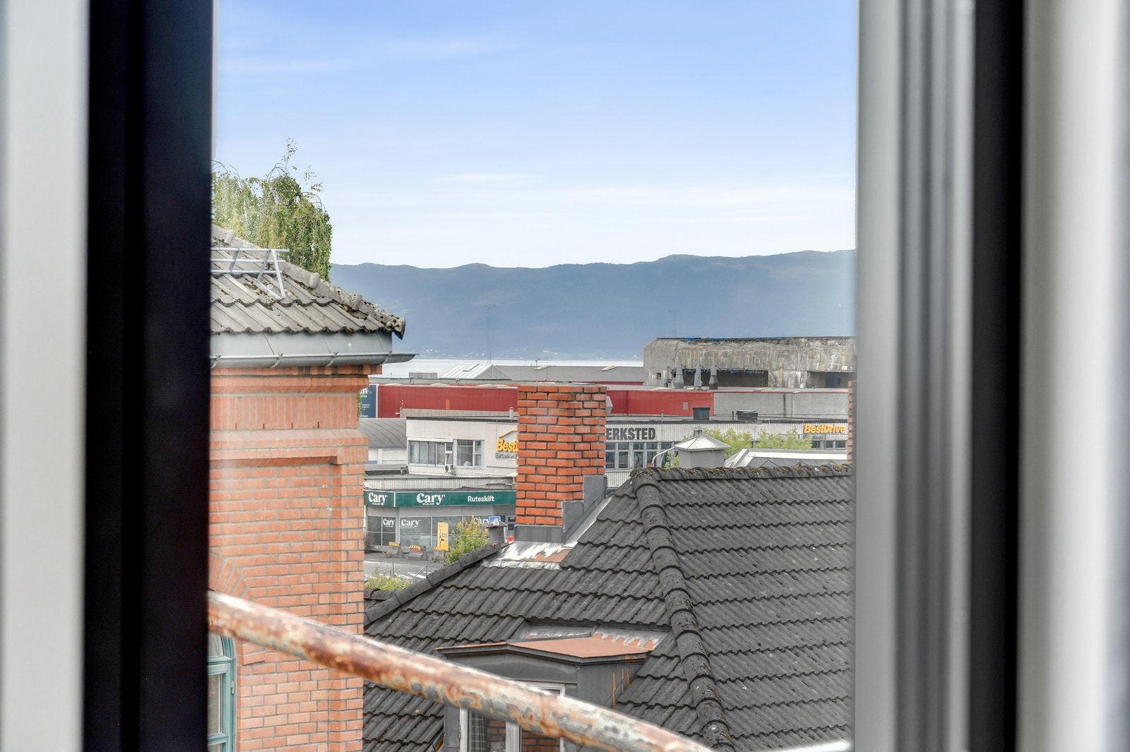 Utsiktsbilde fra leiligheten. Galleribilde