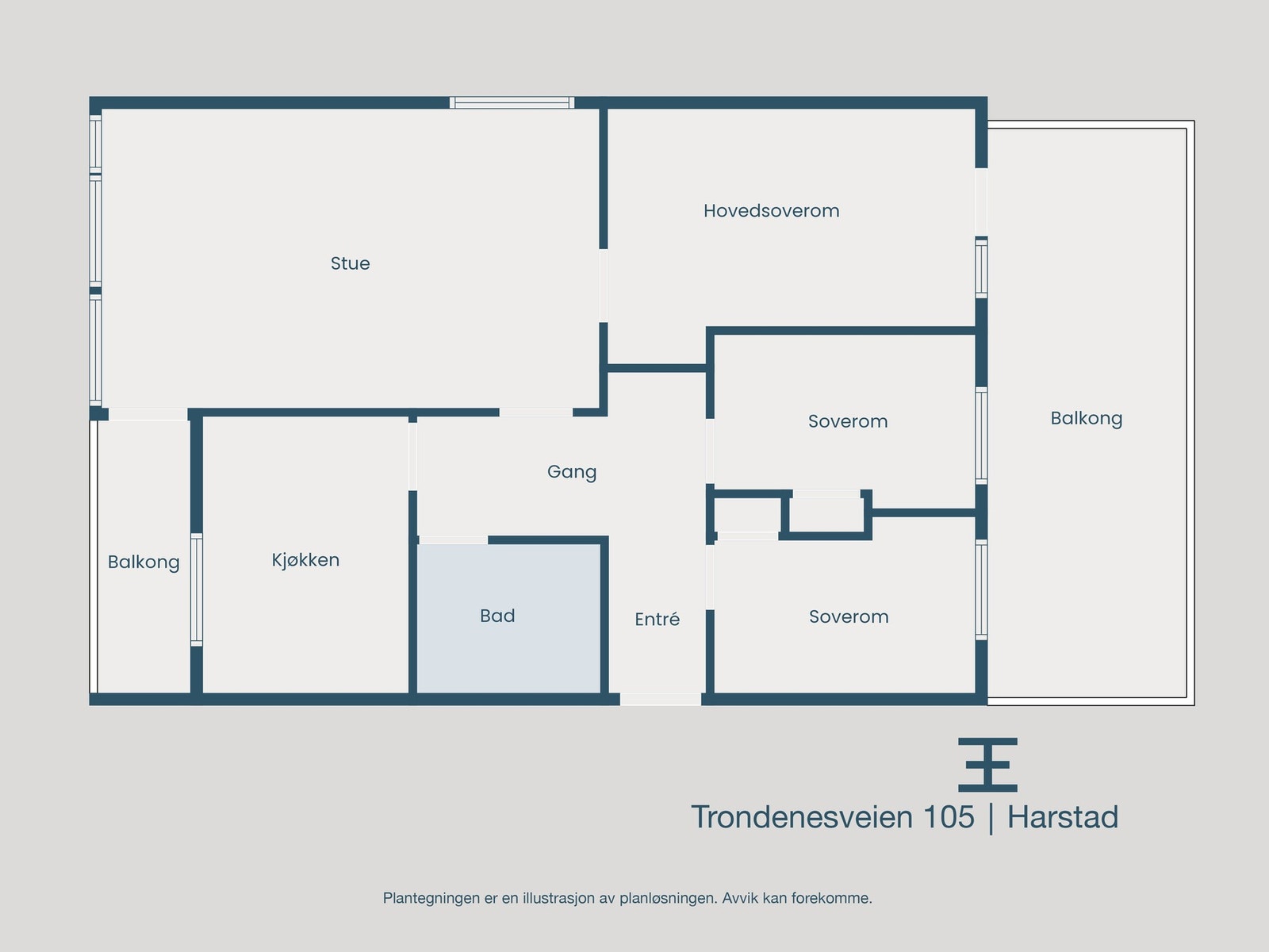 Plantegning Galleribilde