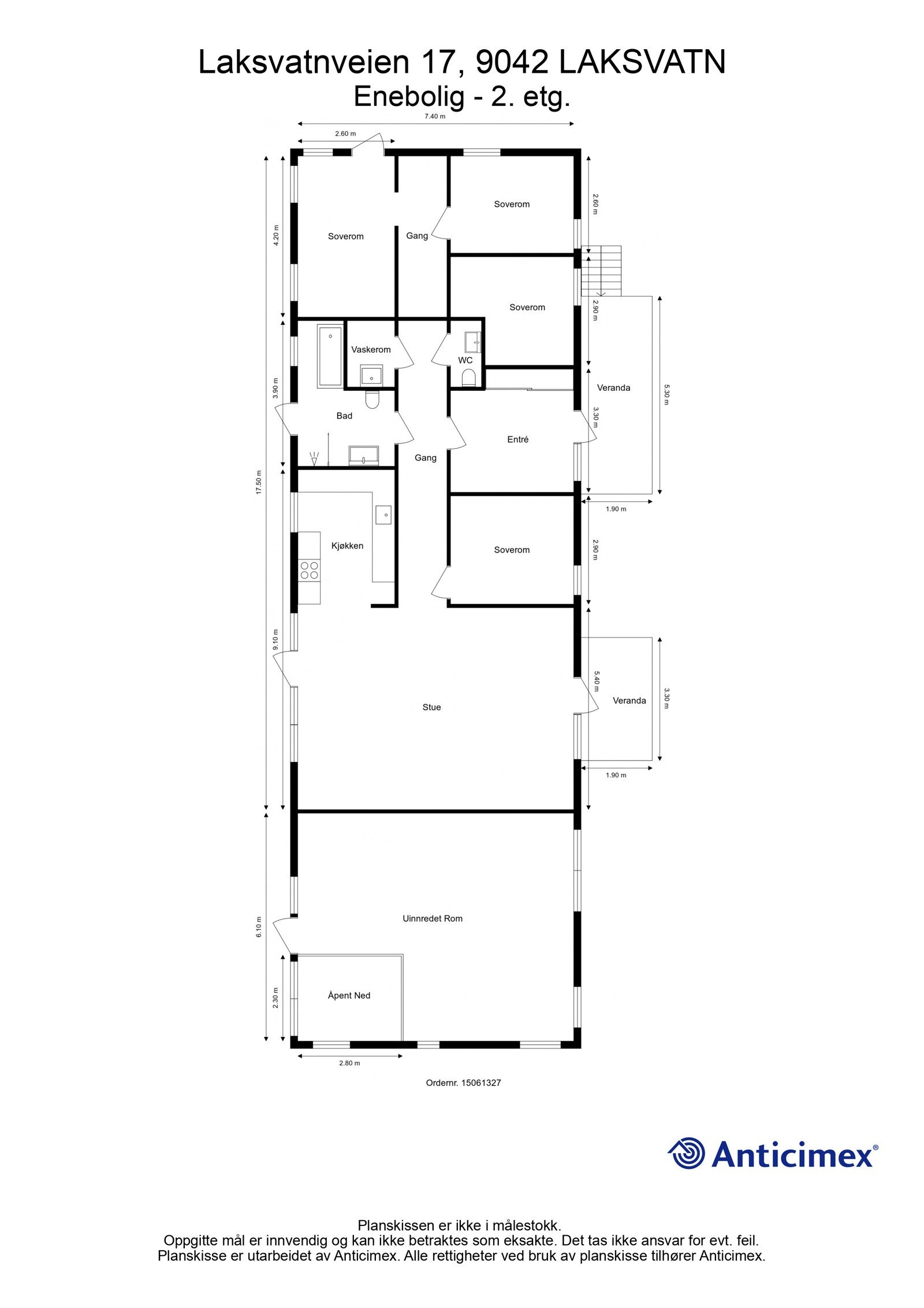 Plantegning 2.etasje. Galleribilde