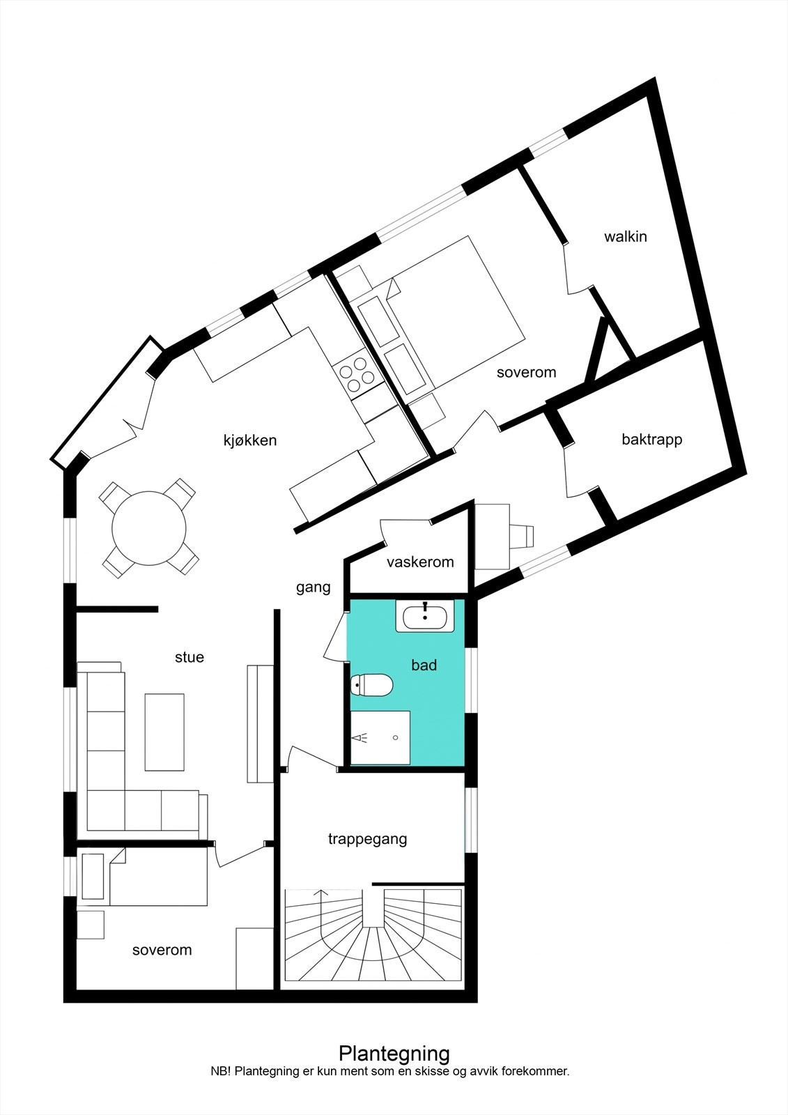 Plantegning Galleribilde