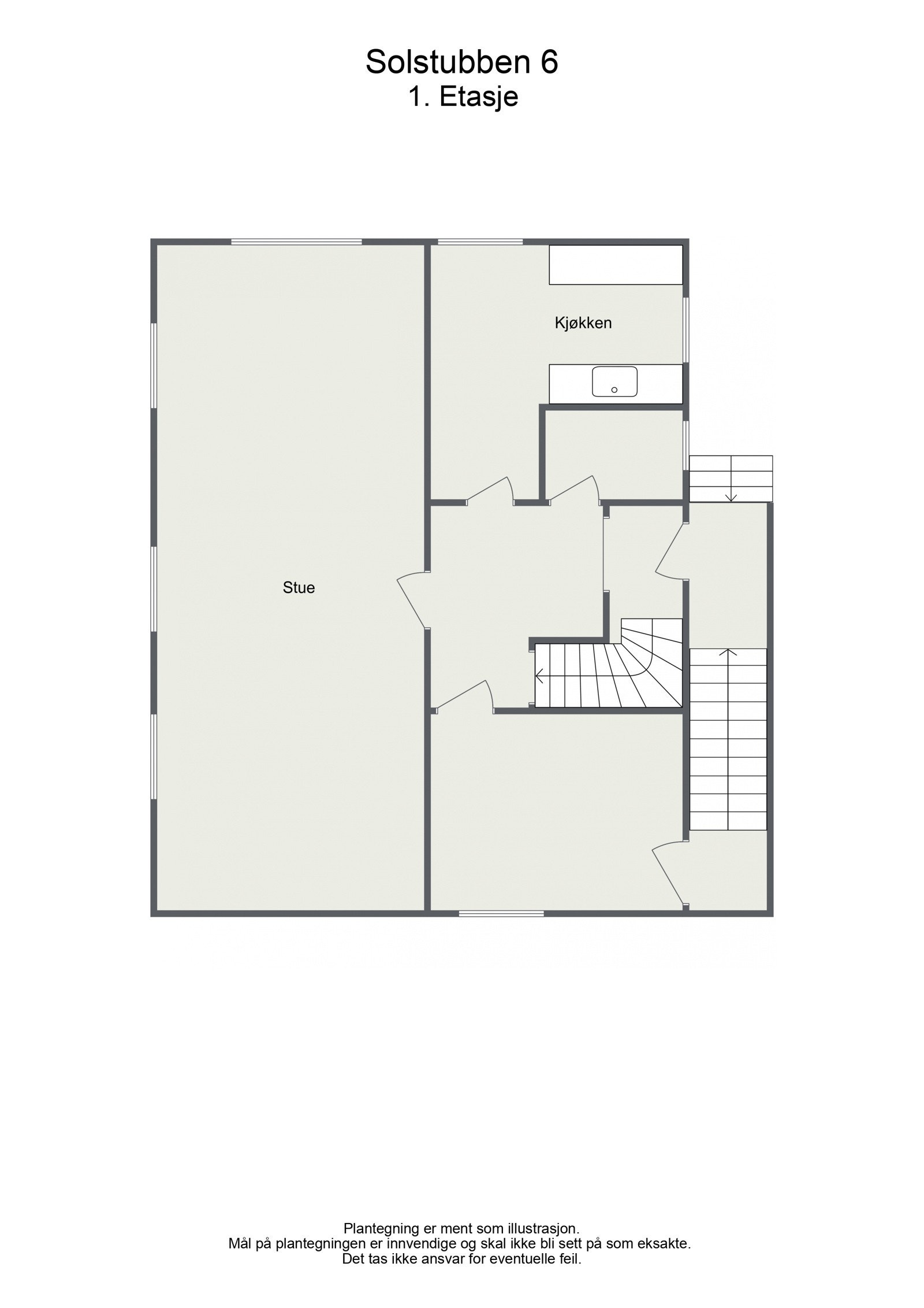 Plantegning 1.etasje Galleribilde