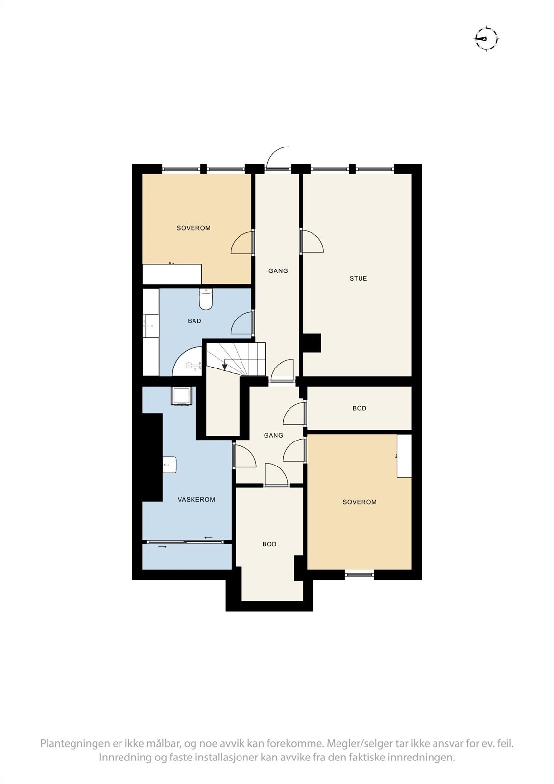 Plantegning underetasje Galleribilde