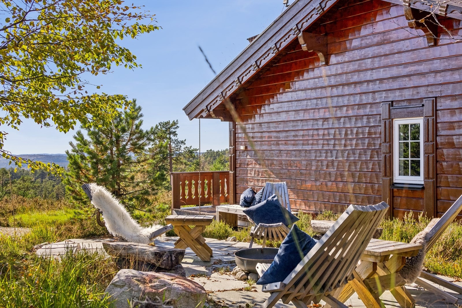 Hyggelig bålplass Galleribilde