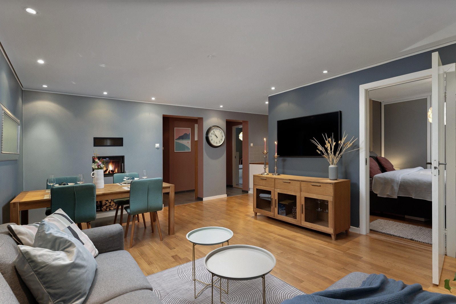 Inklusiv i felleskostadene er 100 MB linje fra Telia Galleribilde