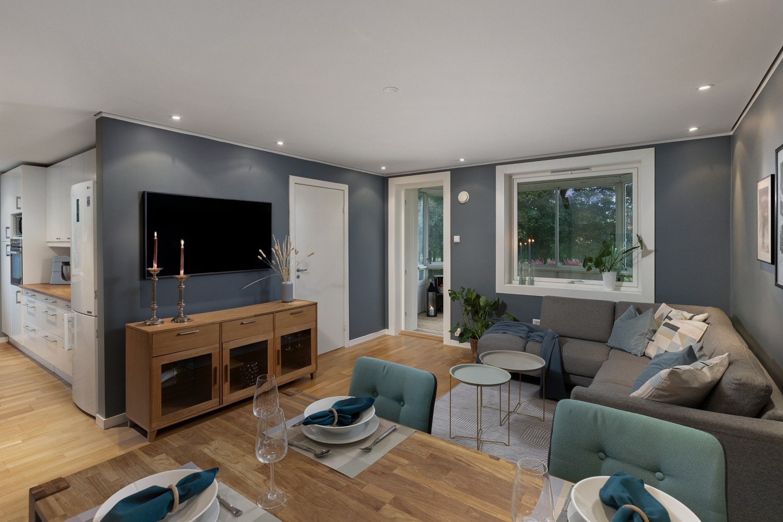 Stue malt i friske farger Galleribilde