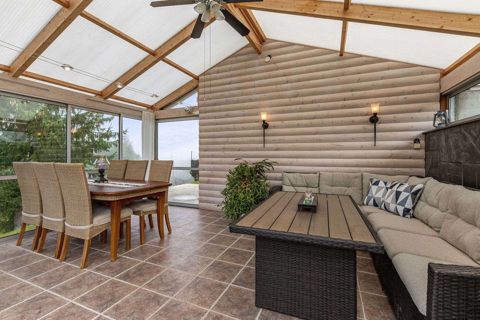 Vinterhage som gir en forlenget bruk av hagen store deler av året Galleribilde