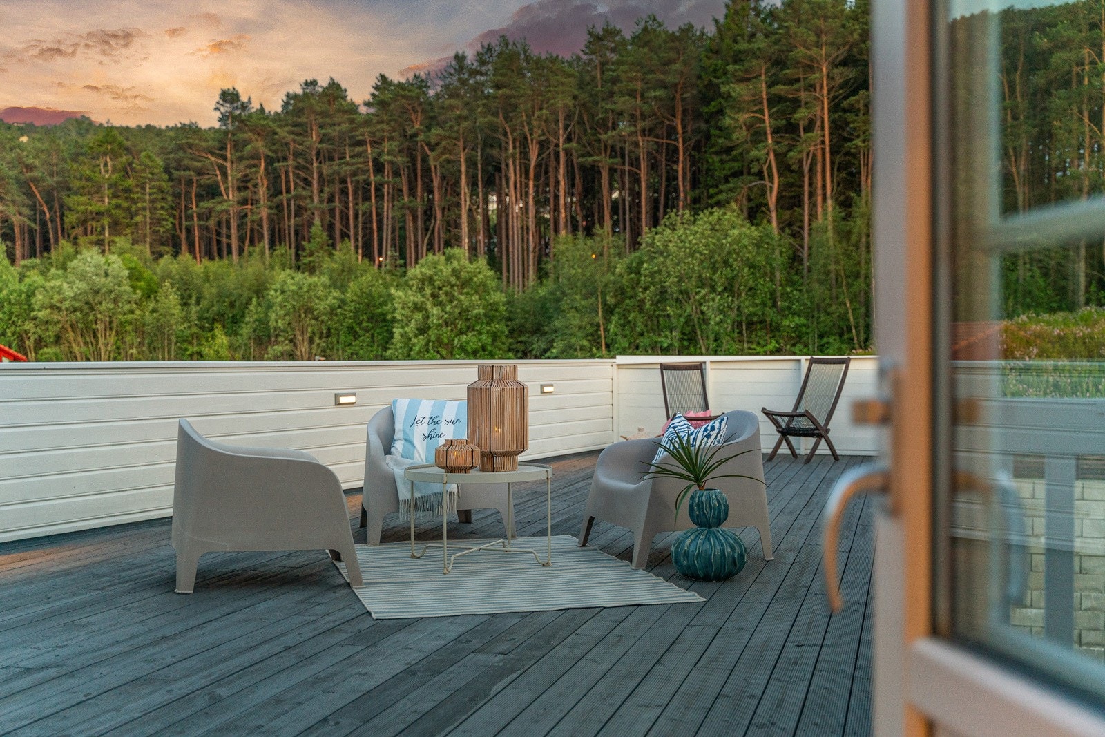 Kveldsbilde - Takterrasse Galleribilde