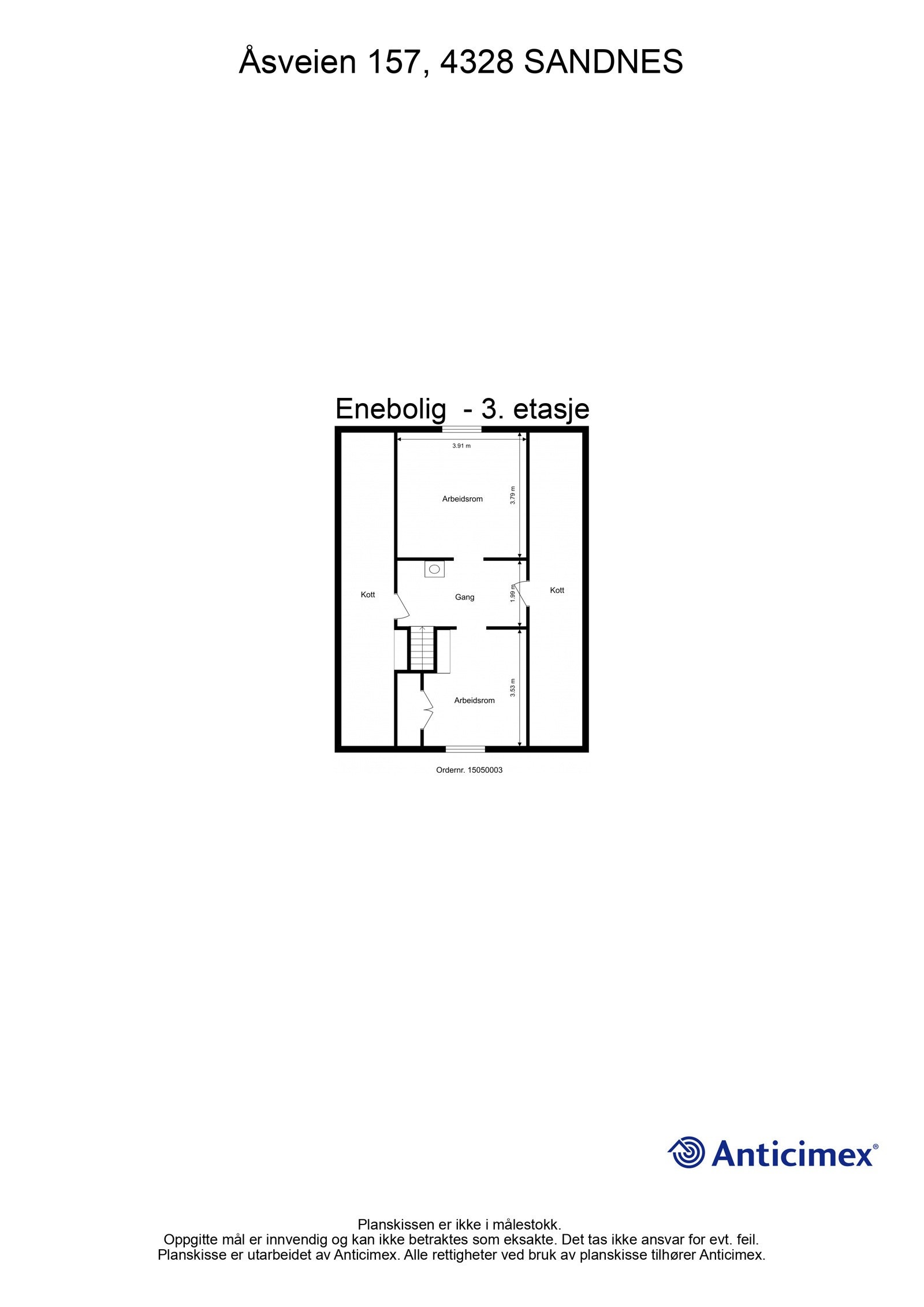 Plantegning | 3. etasje Galleribilde