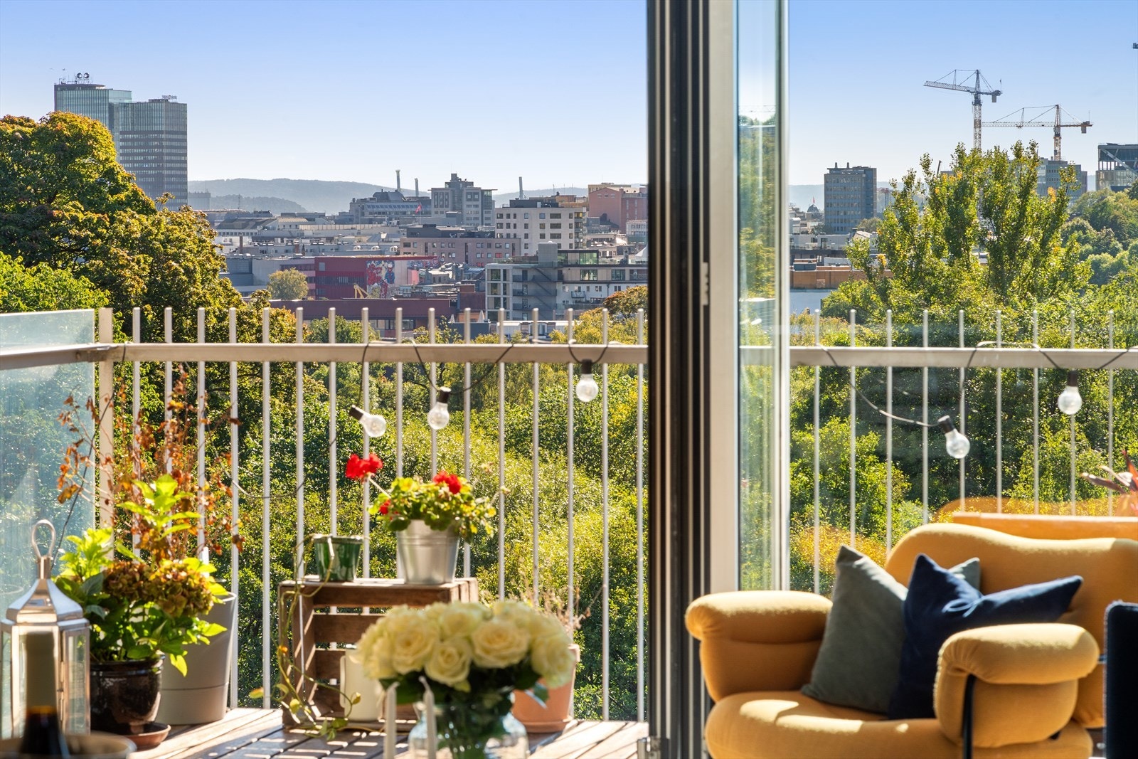 Her bor du svært sentralt men samtidig høyt hevet over byens larm Galleribilde