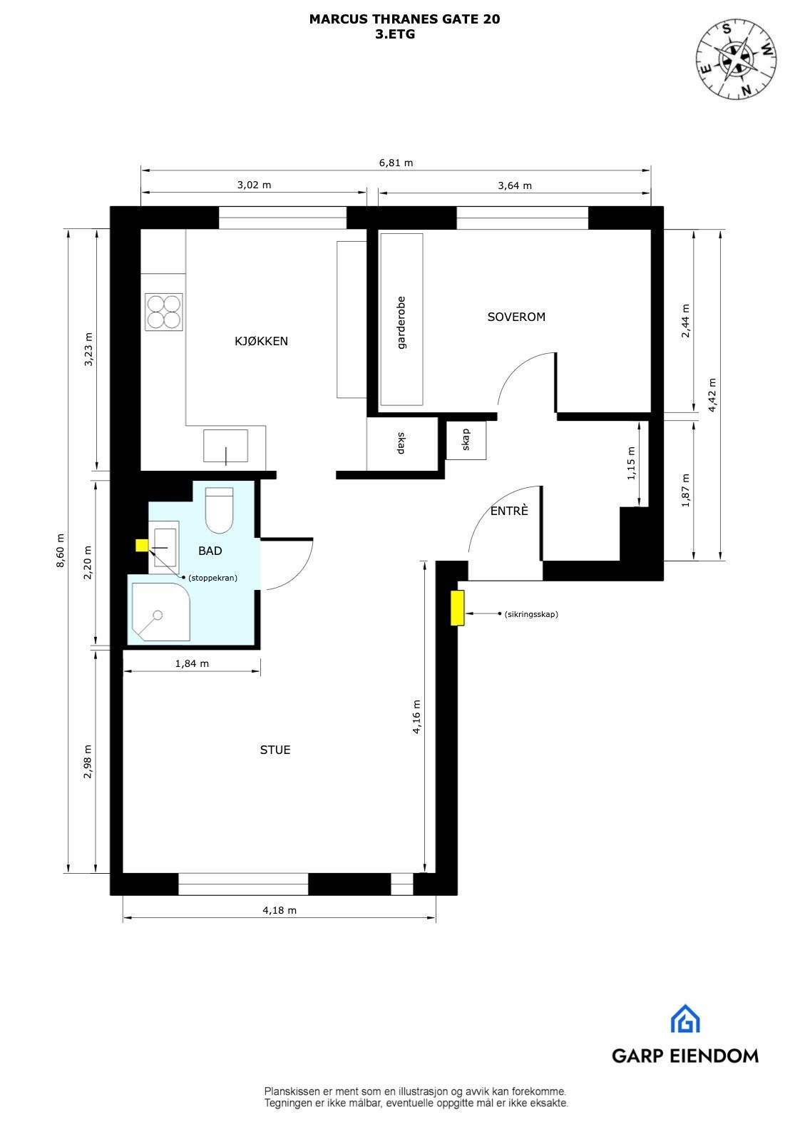 Plantegning. Galleribilde