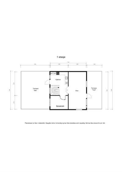 Alternativ planløsning /original planløsning Galleribilde