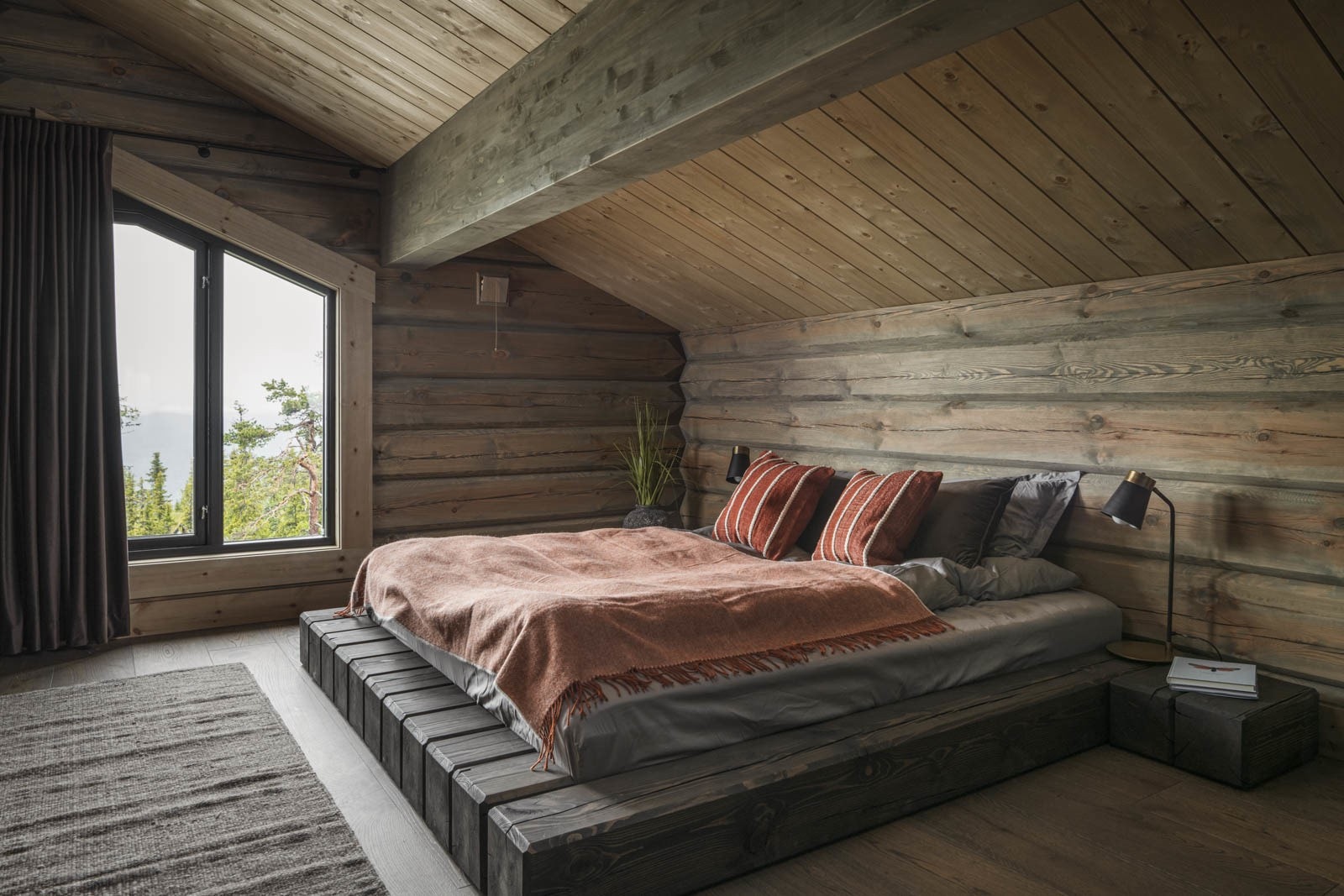 Hems sov 1. Illustrasjon fra tilsvarende ferdigstilt hytte Galleribilde