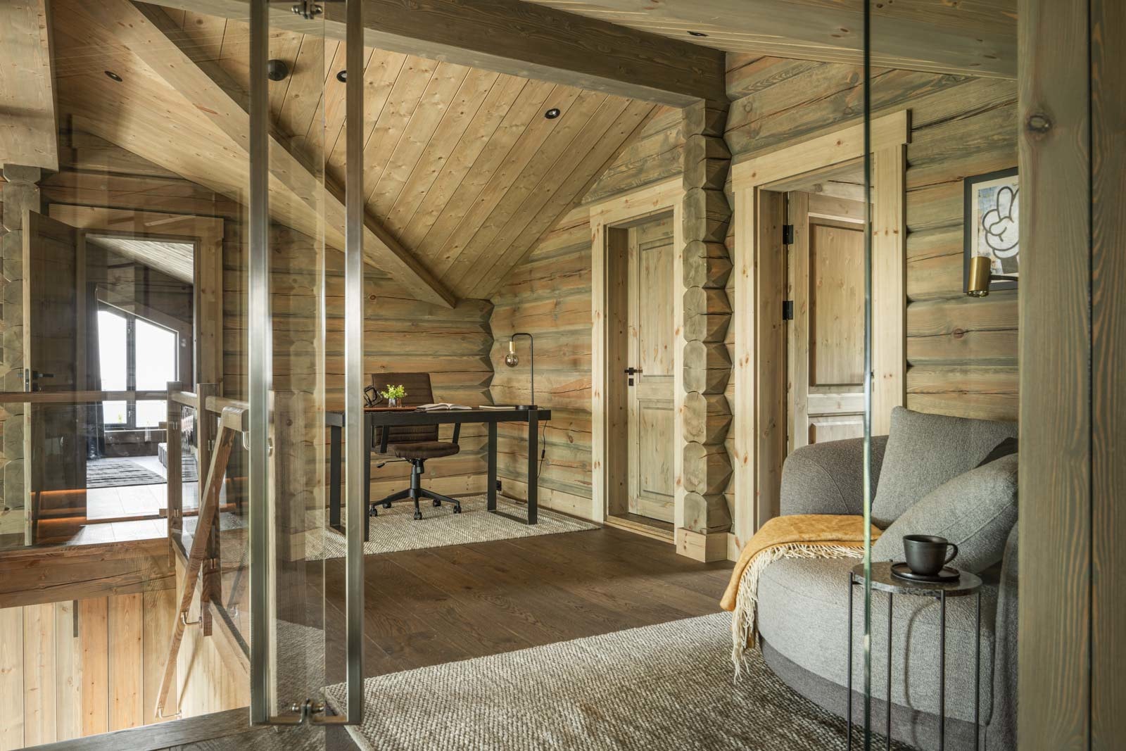 Hems gang 2. Illustrasjon fra tilsvarende ferdigstilt hytte Galleribilde