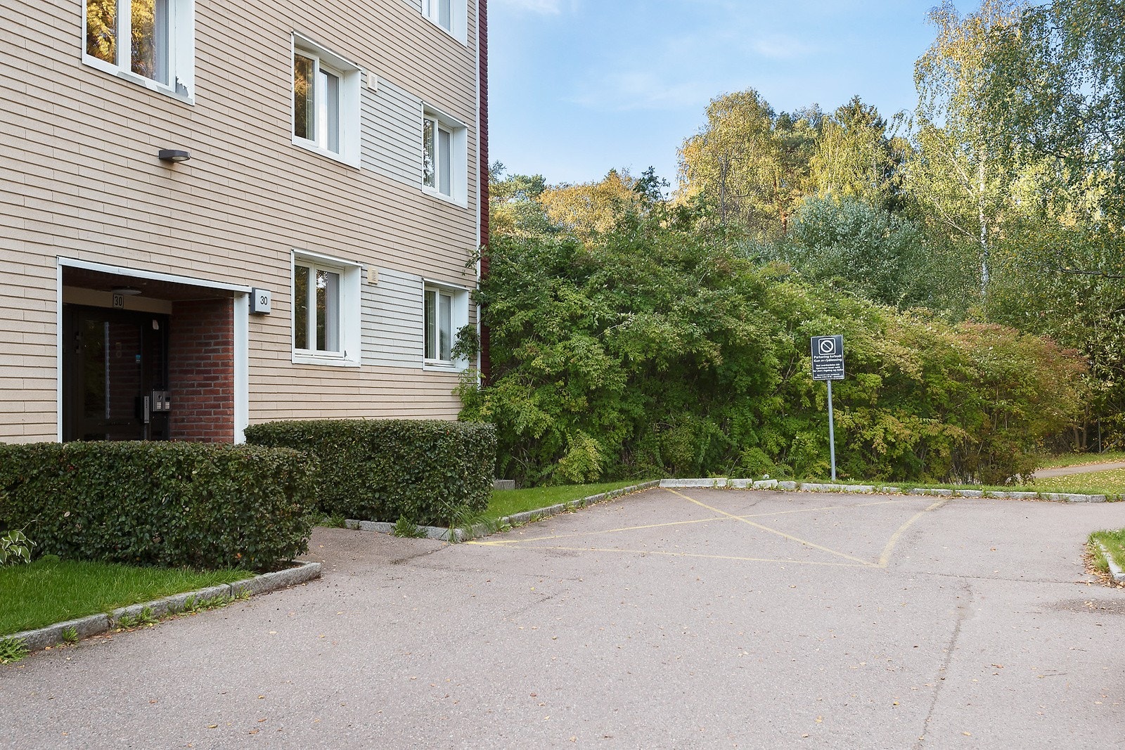 Leiligheten ligger innerst i blindvei Galleribilde