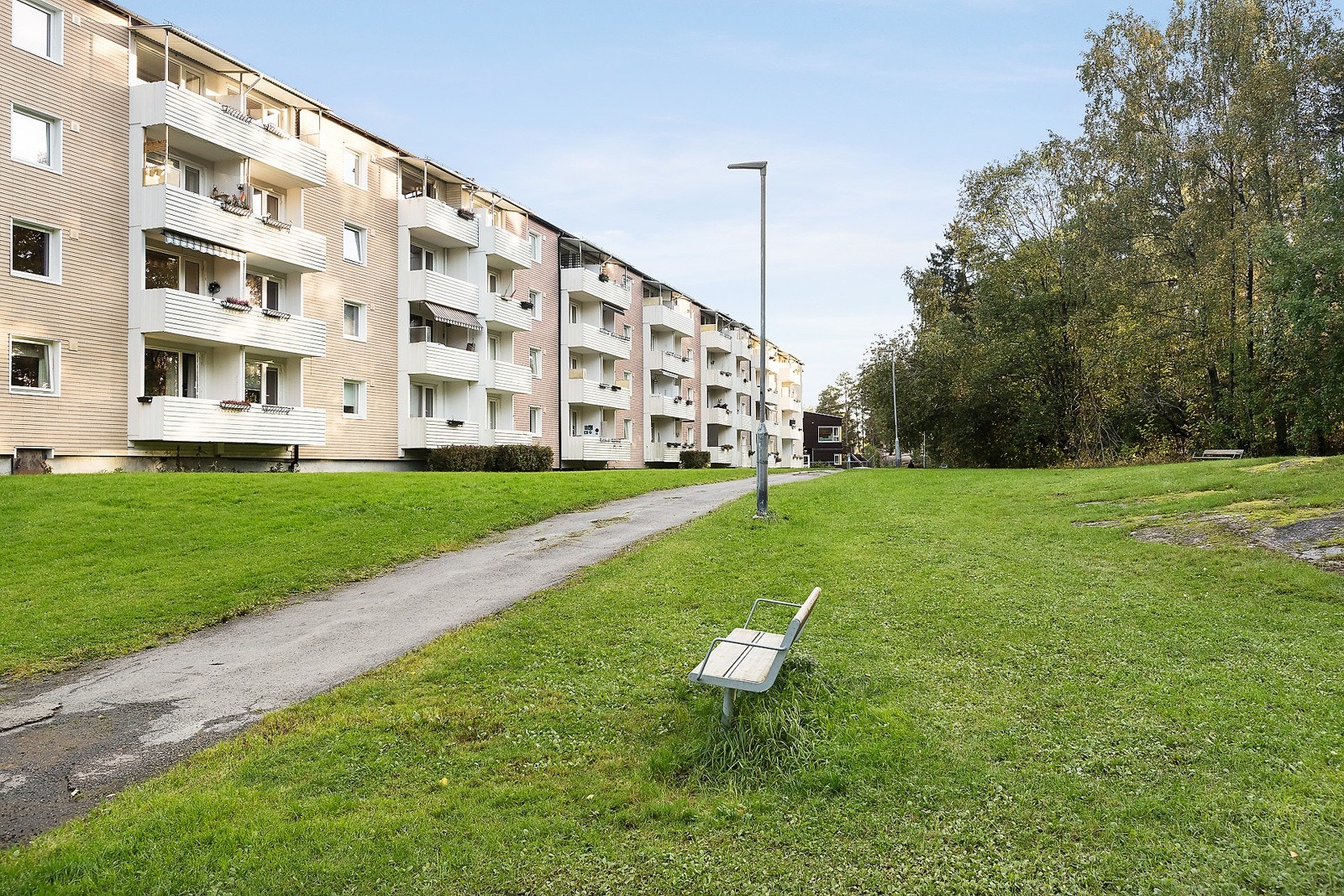 Leiligheten ligger i et nesten bilfritt område Galleribilde
