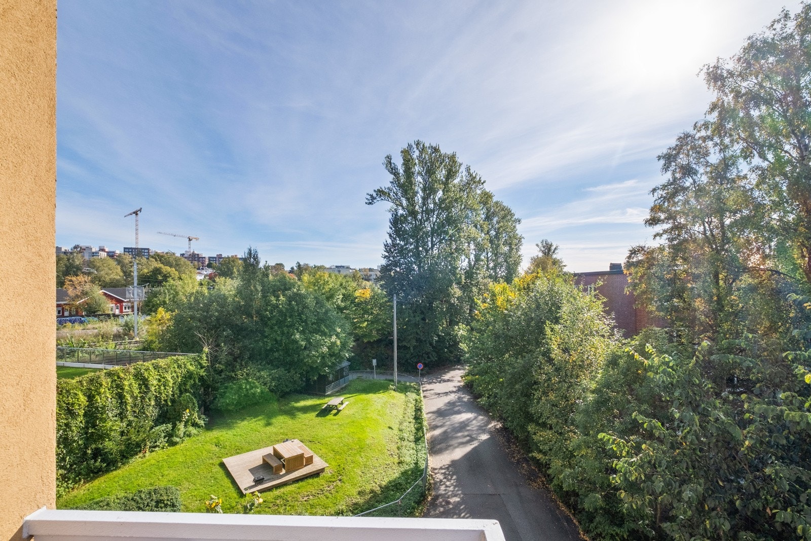 Utsikt fra verandaen. Galleribilde