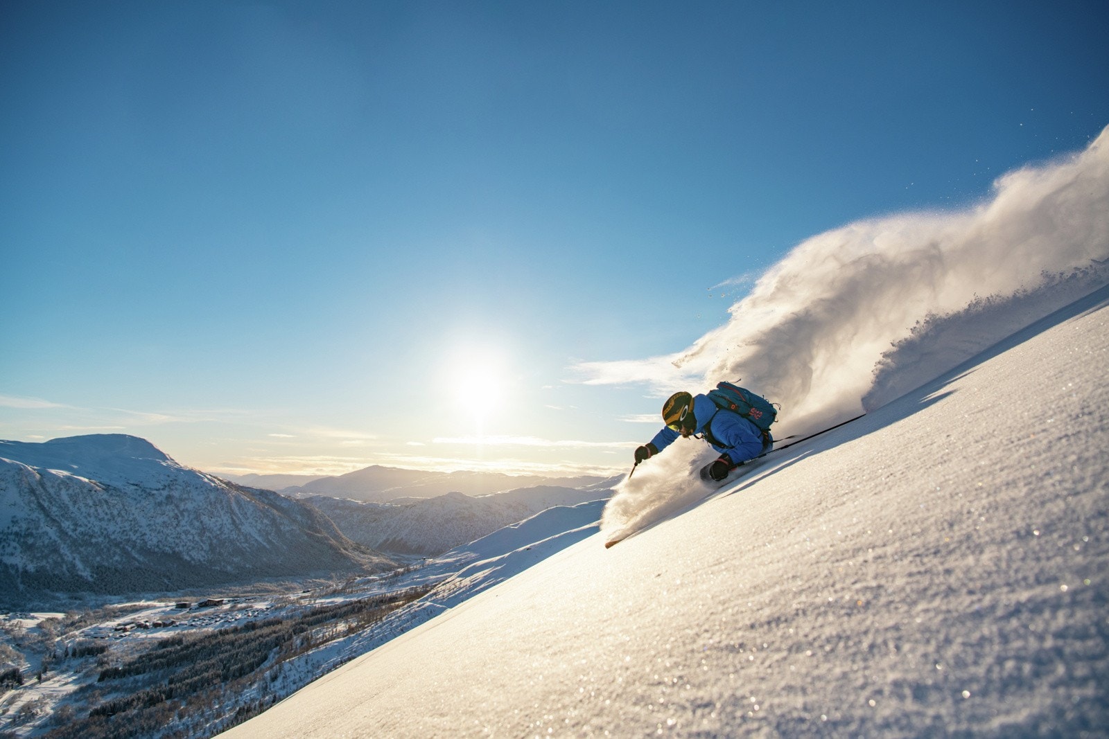 Pudderparadiset Myrkdalen - Foto Sverre Hjørnevik Galleribilde