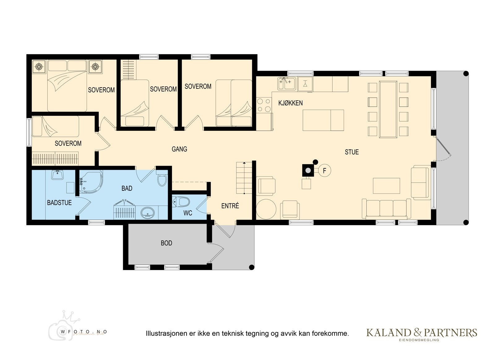 Plantegning 1.etg. Galleribilde