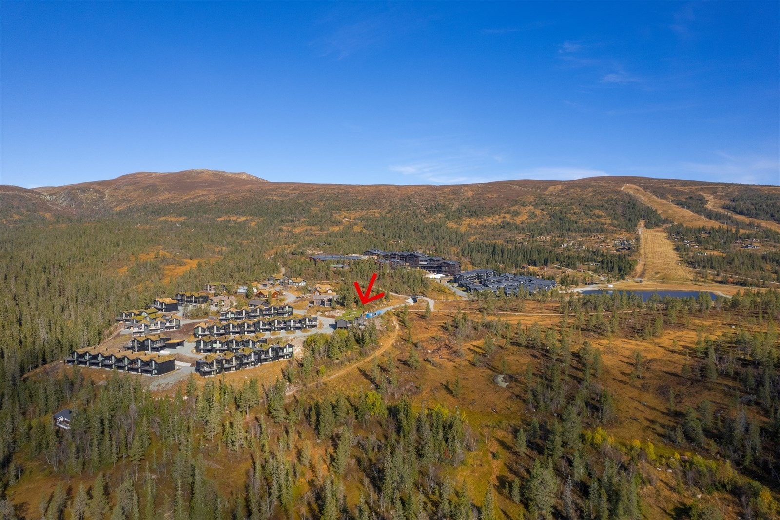 Gangavstand til hotellet og alpinbakkene. Galleribilde