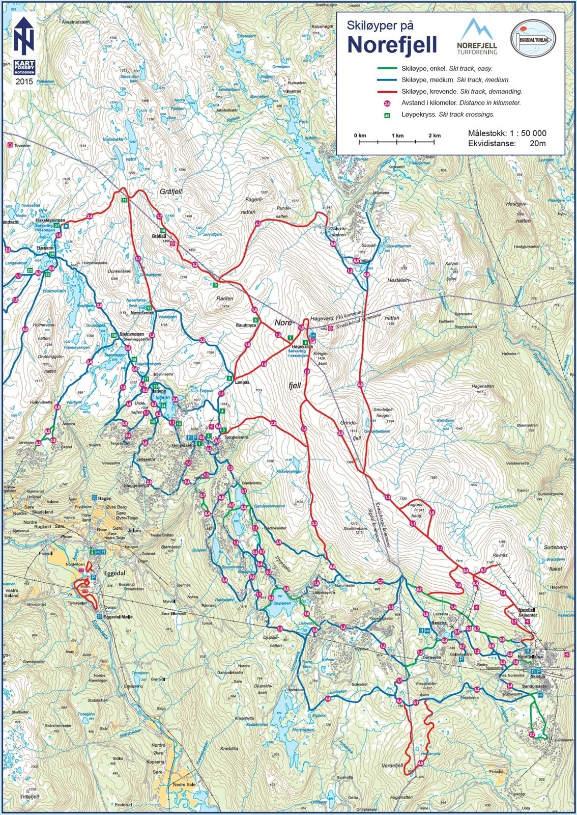 Løypekart langrenn Galleribilde