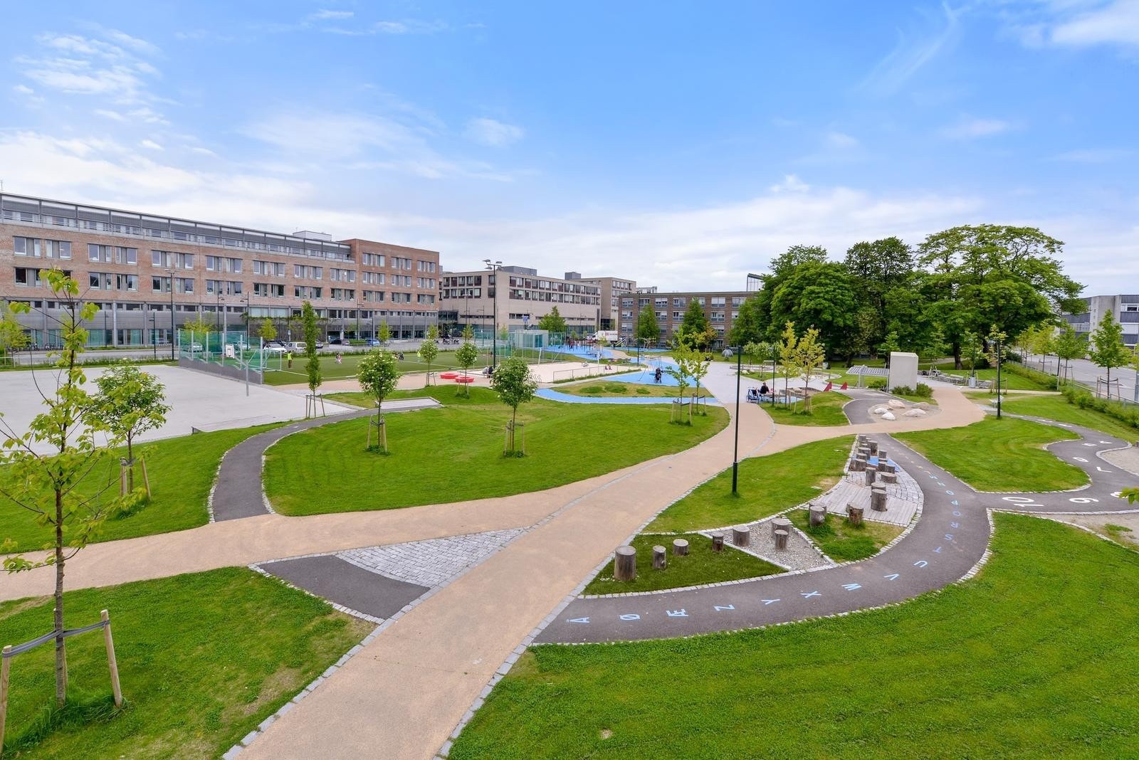 Finalebanen er rett utenfor døren og er en flott og populær aktivitetspark. Galleribilde