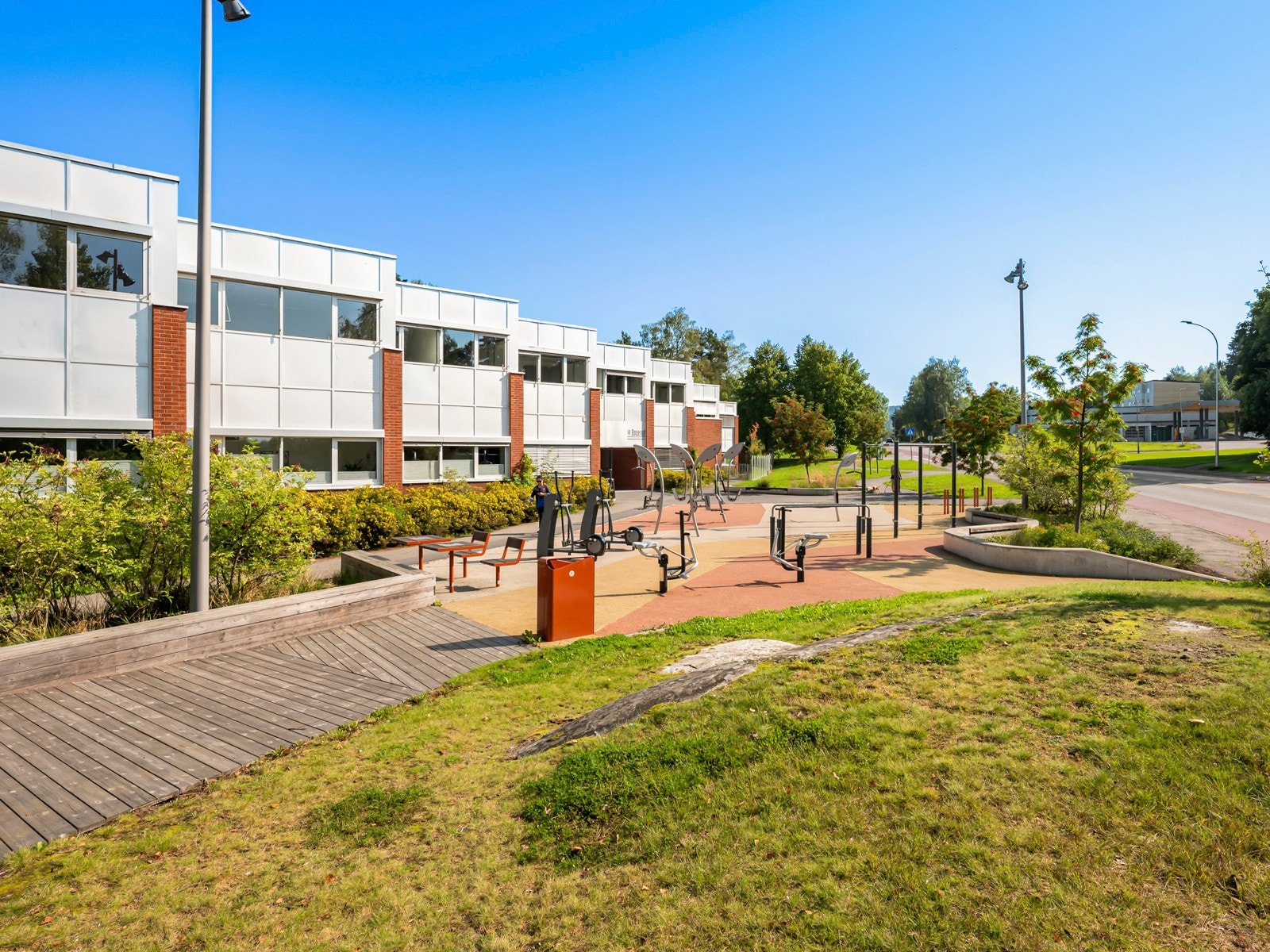 Gymapparater ved Bogerud senter. Galleribilde