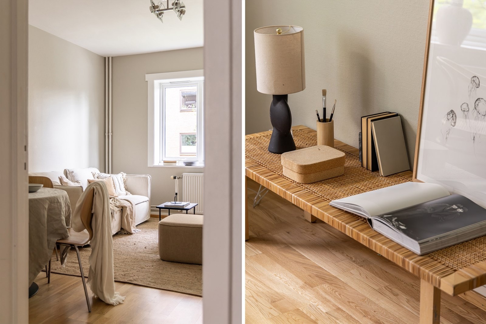 Stuen er nymalt i Hvit Te fra Jotun Galleribilde