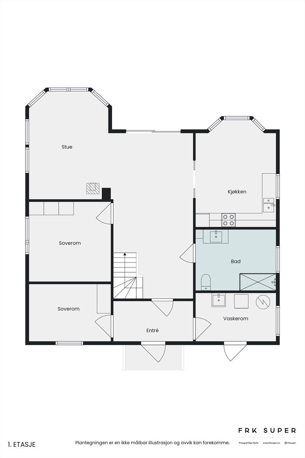 Plantegning 1 etasje Galleribilde