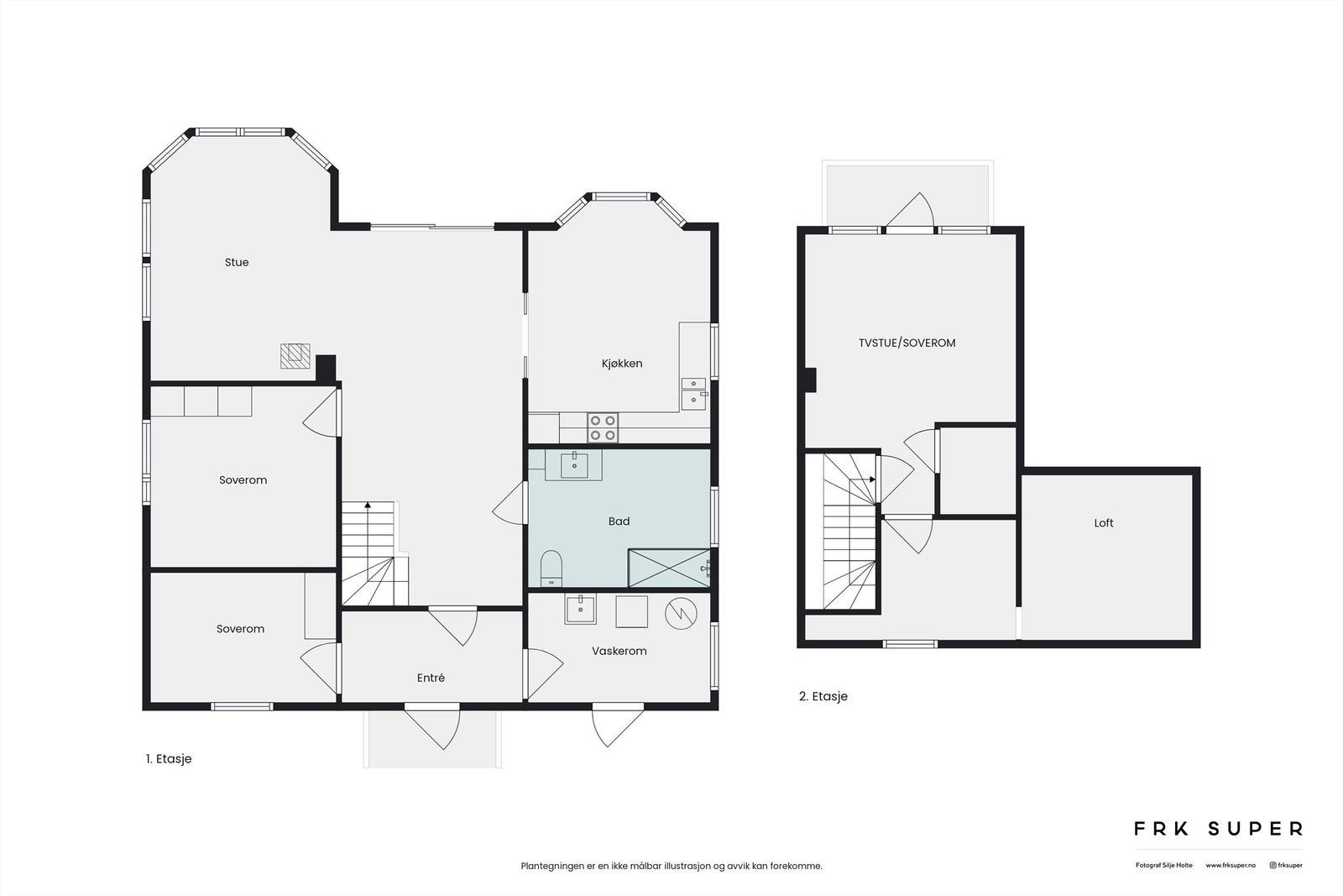 Plantegning for begge plan Galleribilde