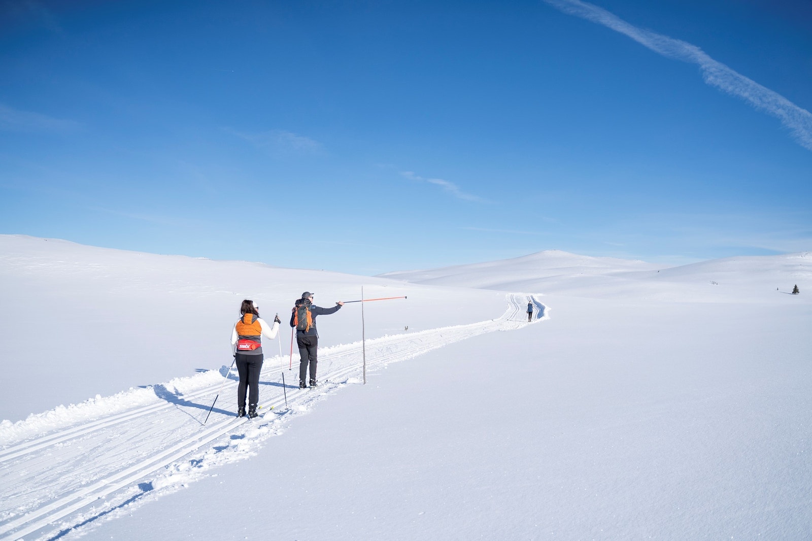 Milevis med flotte preparerte skiløyper Galleribilde