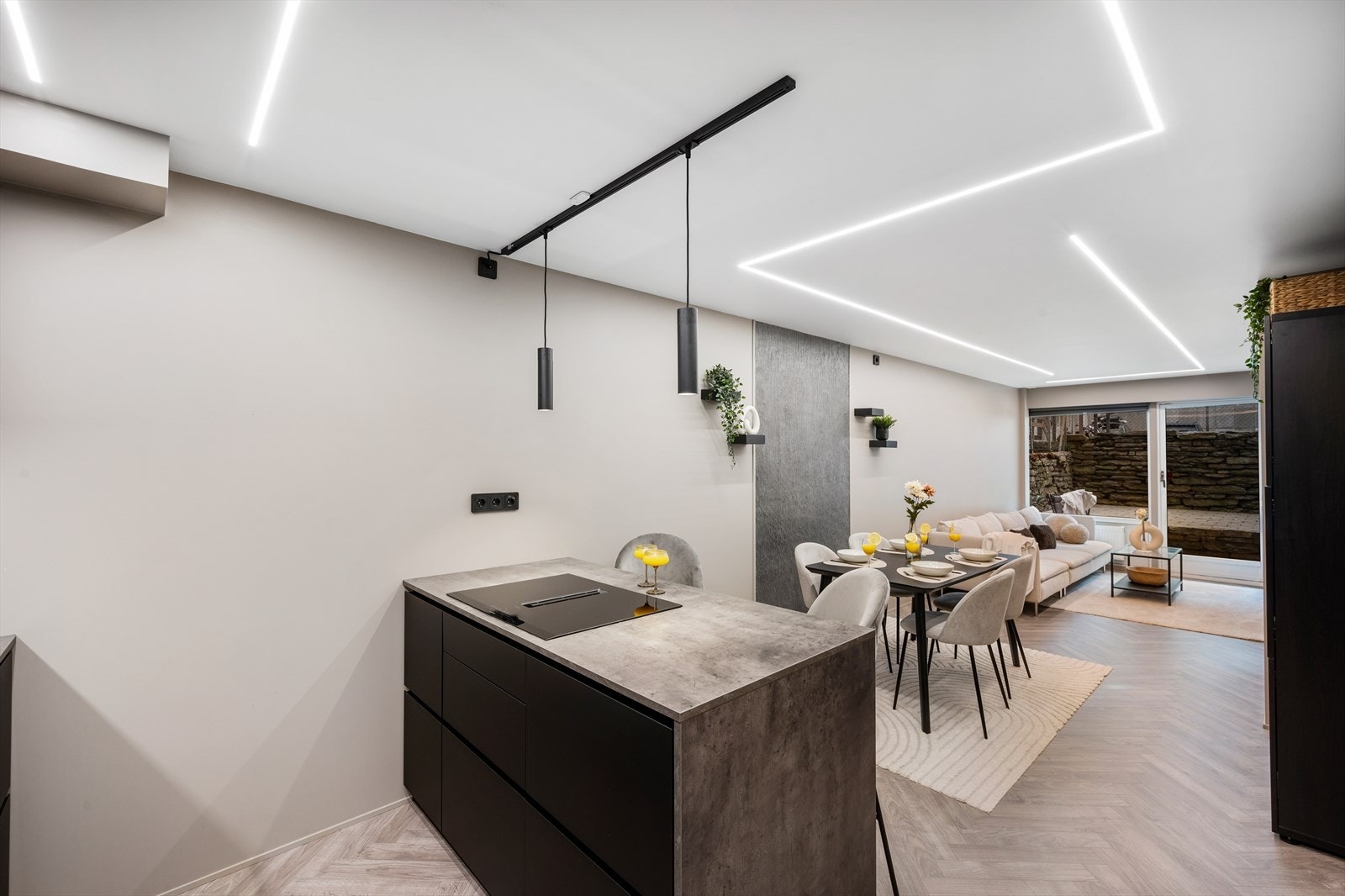 - Åpen stue-/kjøkkenløsning på 25m² - Galleribilde