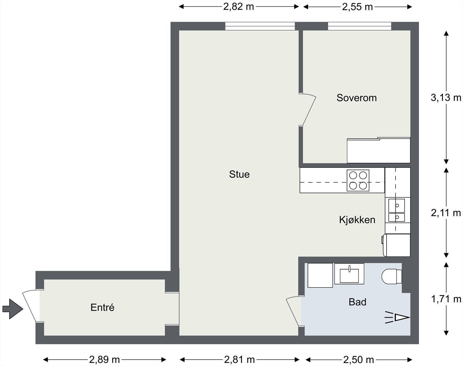 Plantegning Galleribilde