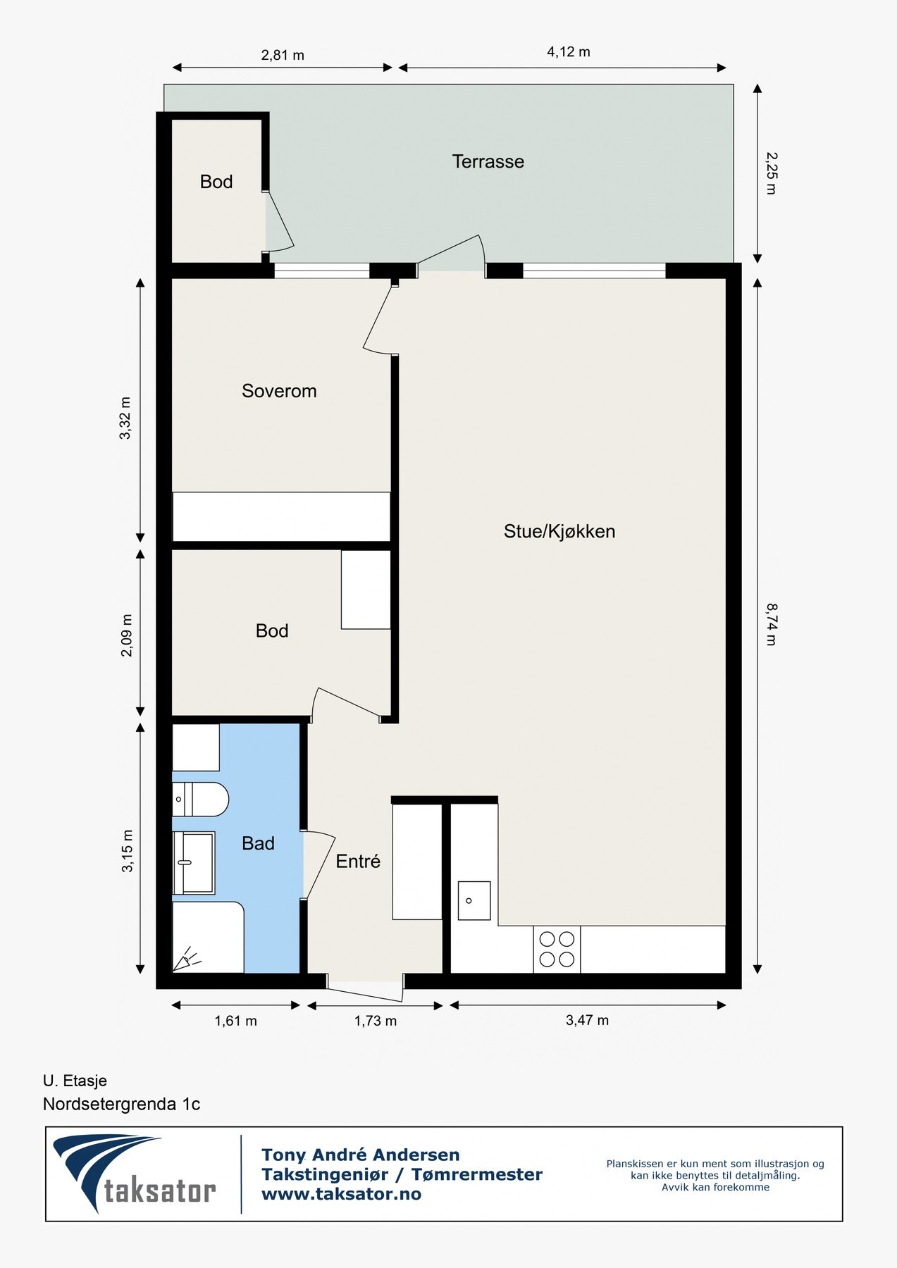 Planskisse. Galleribilde