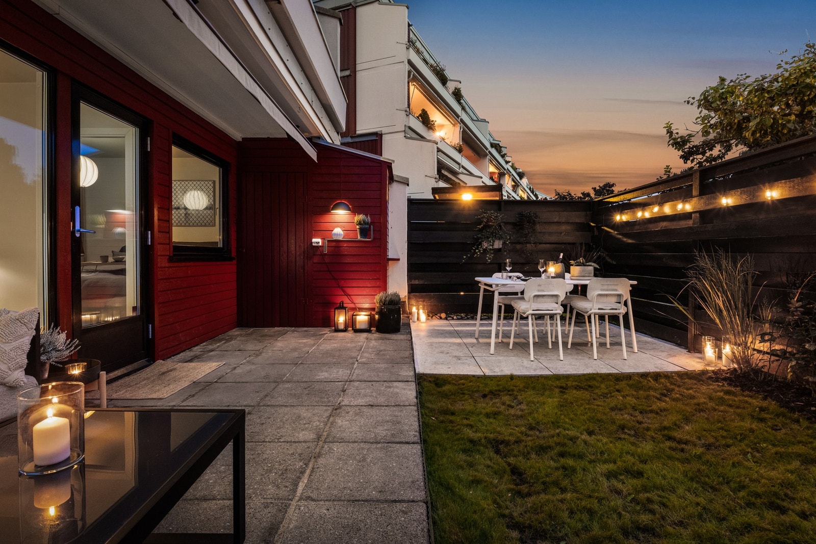 Terrassen på kveldstid Galleribilde