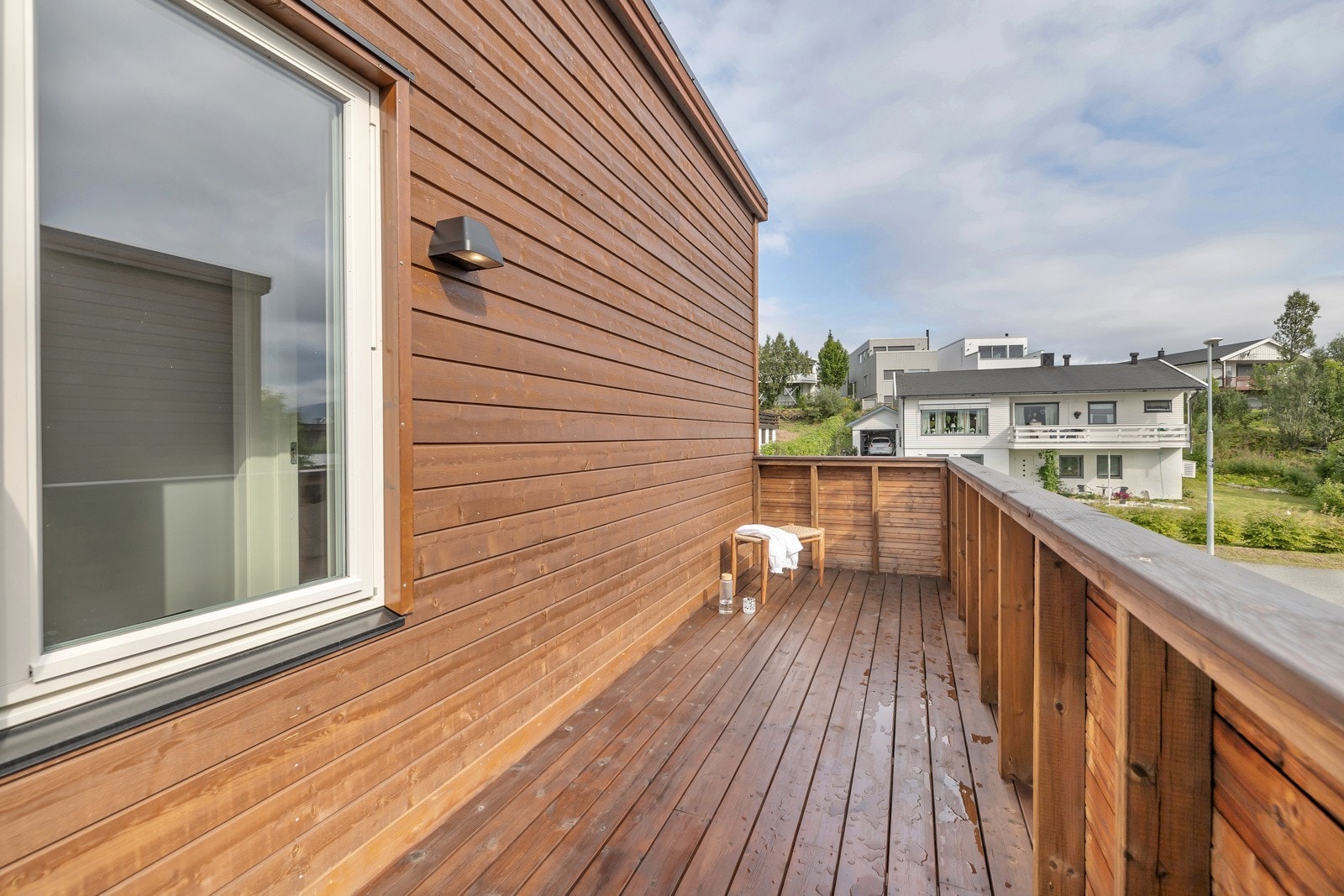 Verandaen er på 9,6m2 Galleribilde