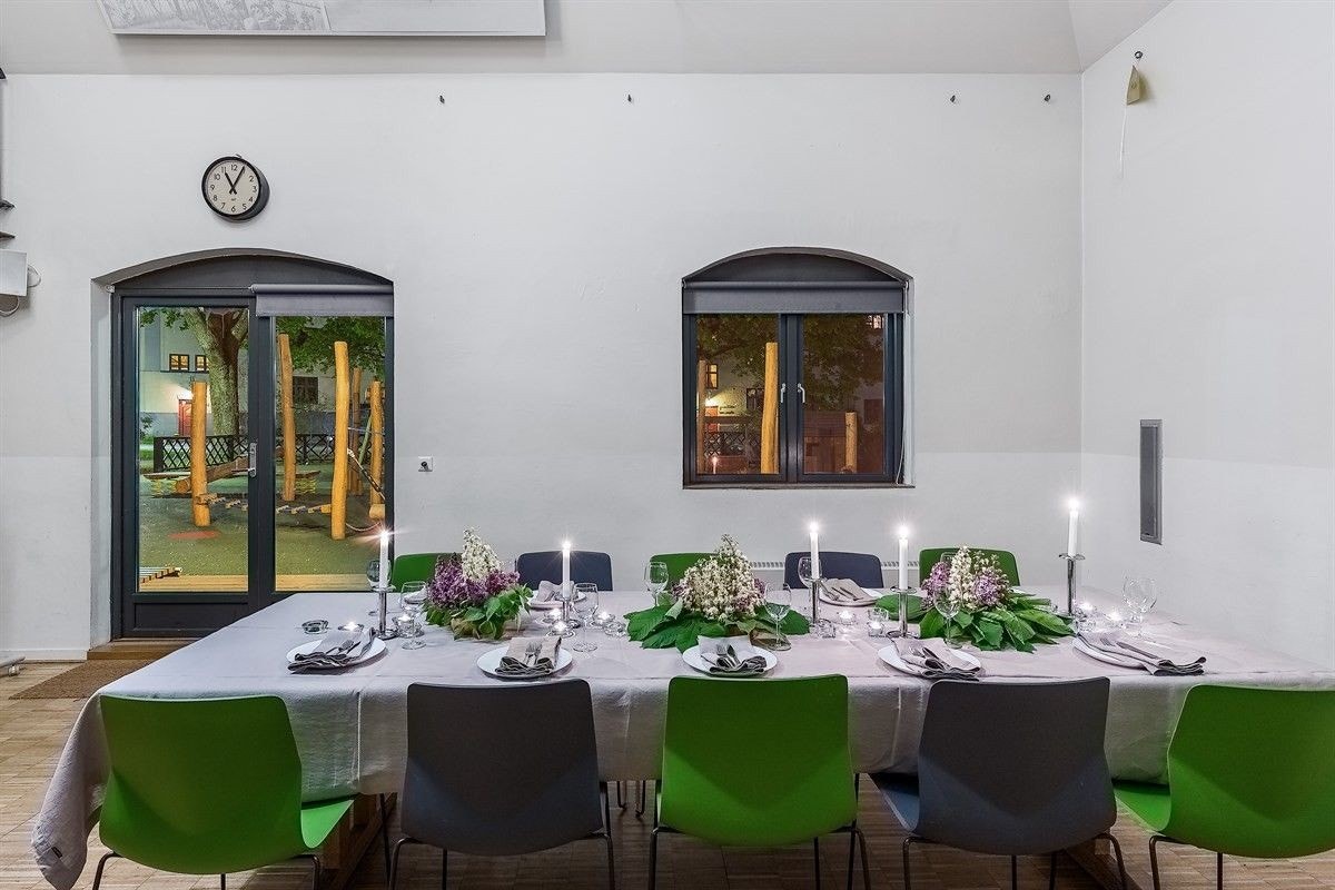 Trafoen er et populært lokale for beboerne i borettslaget. Galleribilde