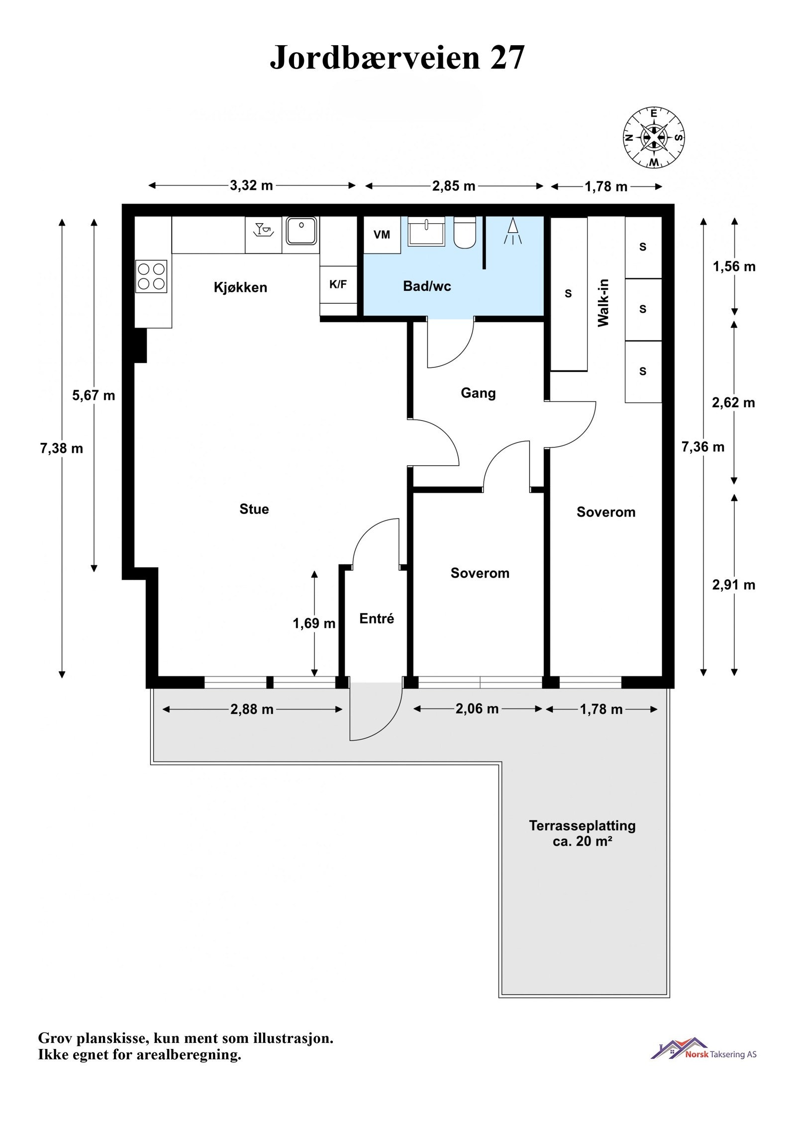 Planskisse Galleribilde